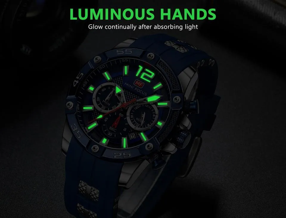 MINI FOCUS - Big Dial Chronograph Quartz Watch