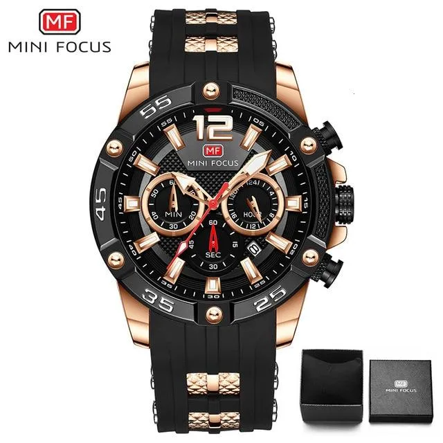 MINI FOCUS - Big Dial Chronograph Quartz Watch
