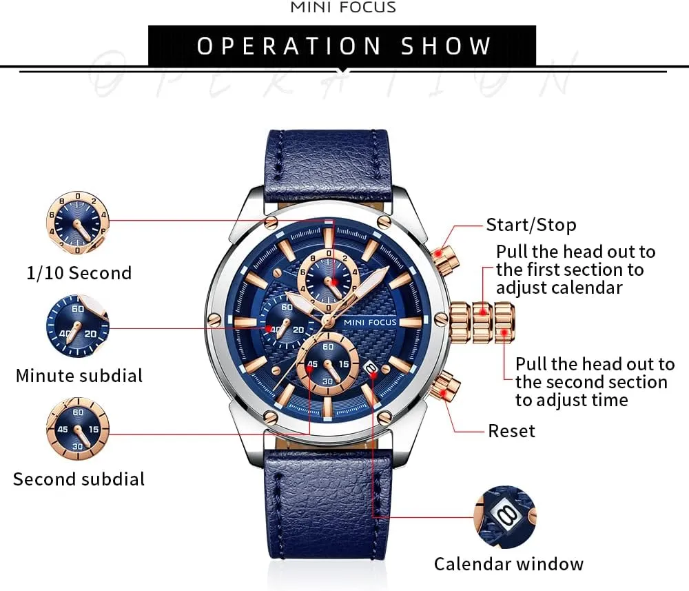 Mini Focus Men Watches Business Casual Wrist Watches