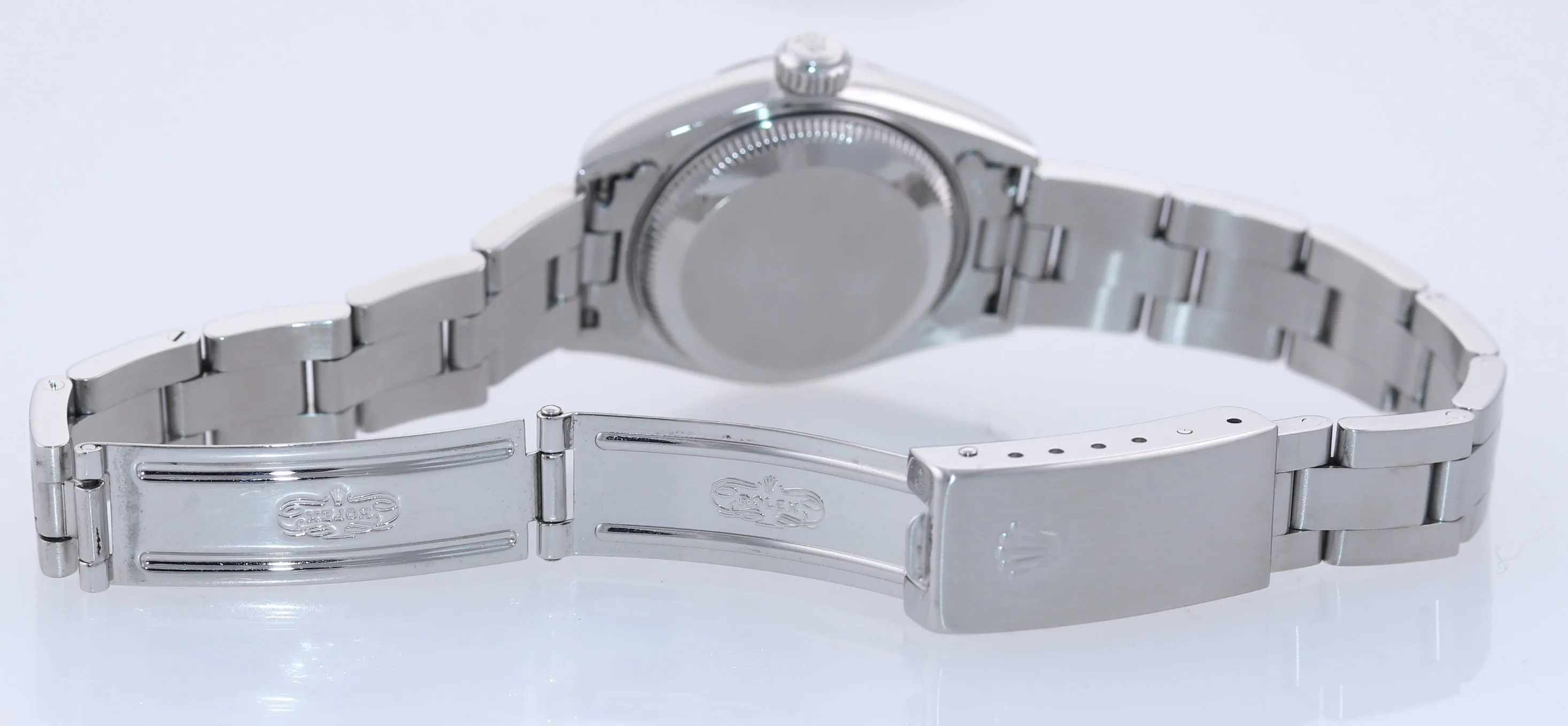 MINT 2003 PAPERS Ladies Rolex Date DateJust Silver 26mm 79160 Steel Watch Box