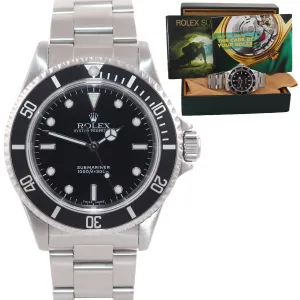 MINT 2005 Rolex Submariner No-Date 14060m Steel Black Dive 40mm Watch Box