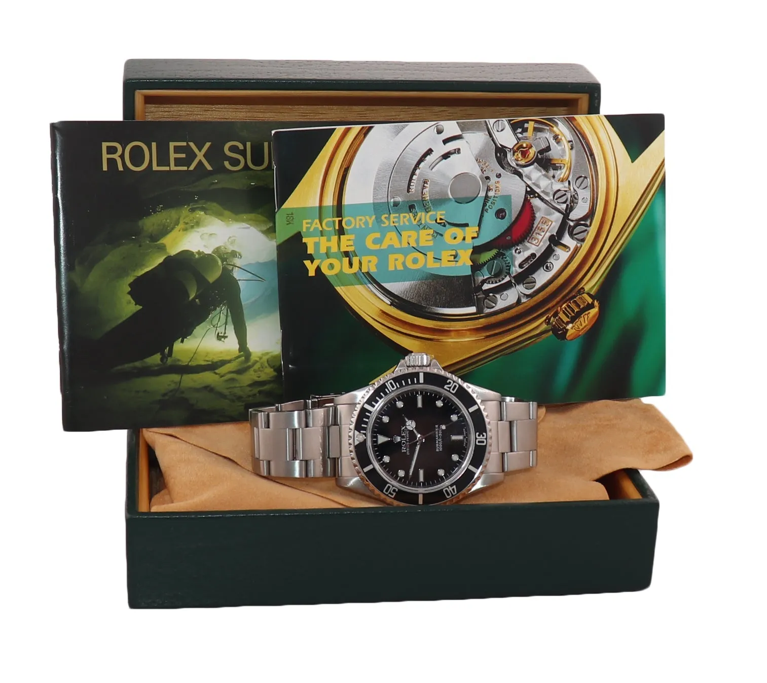 MINT 2005 Rolex Submariner No-Date 14060m Steel Black Dive 40mm Watch Box