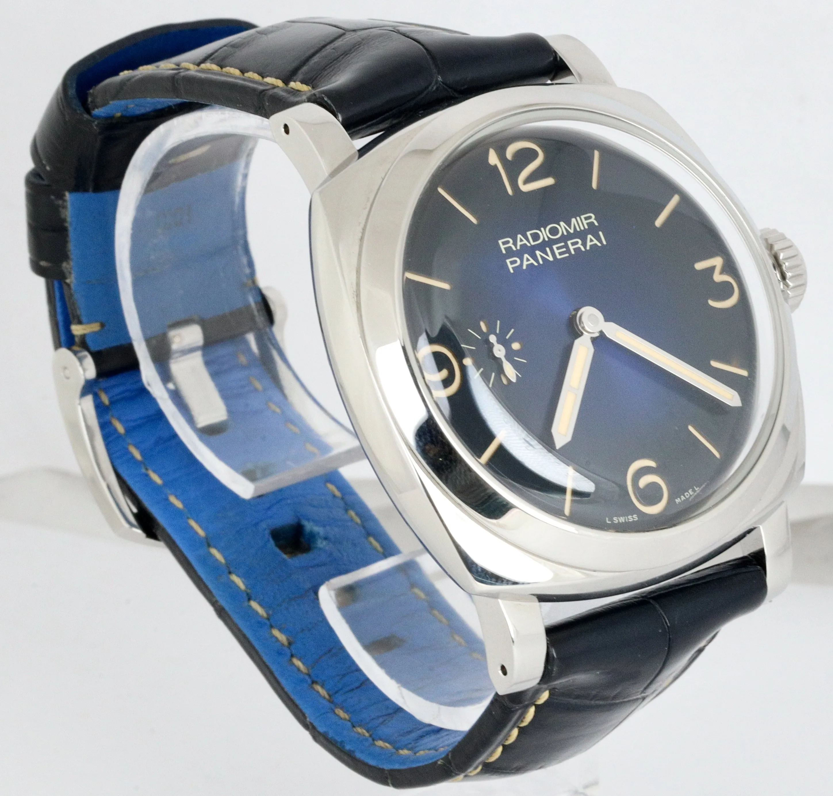 MINT 2018 Panerai Radiomir Blue Stainless Steel 47mm PAM00932 Manual Watch