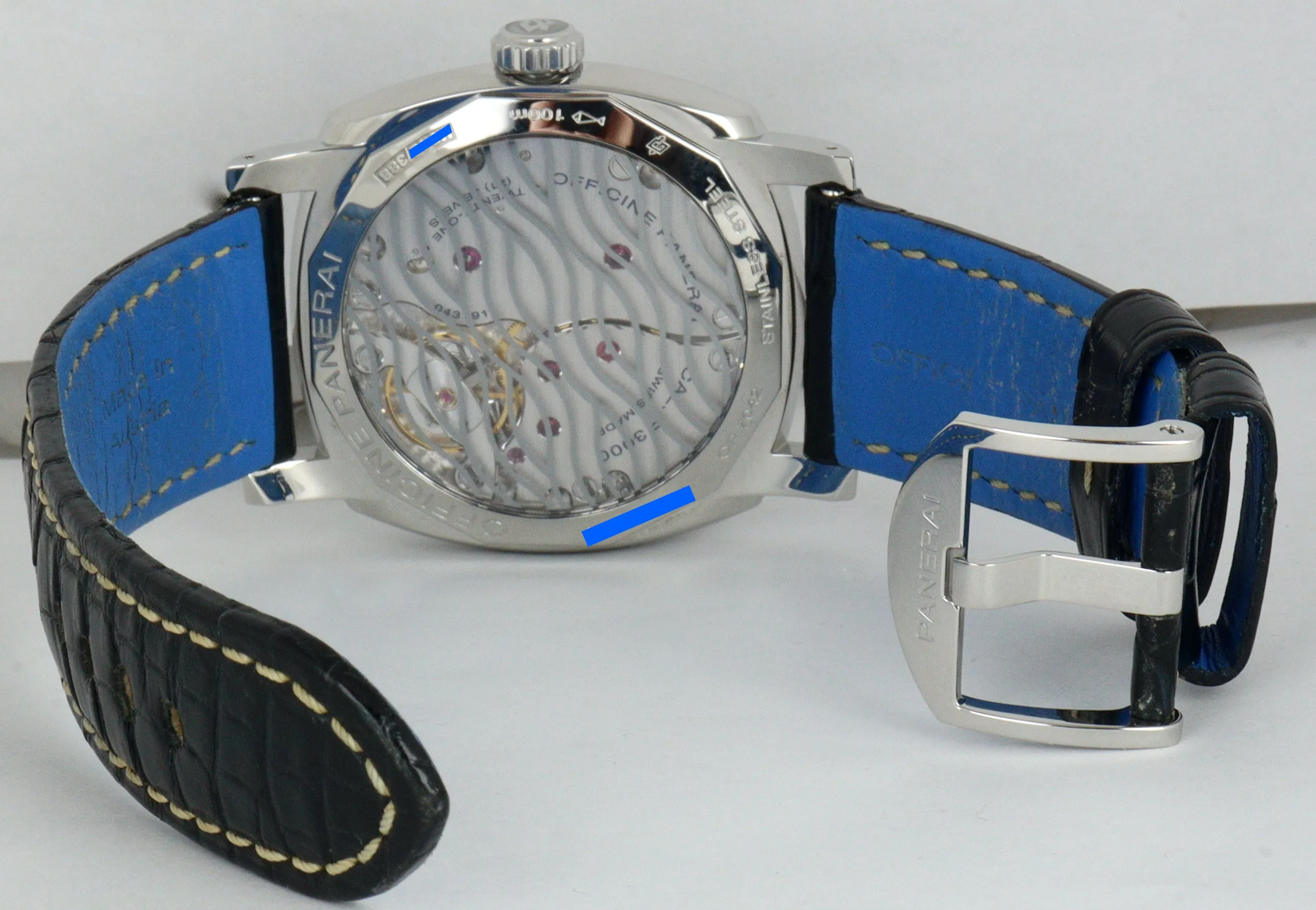 MINT 2018 Panerai Radiomir Blue Stainless Steel 47mm PAM00932 Manual Watch