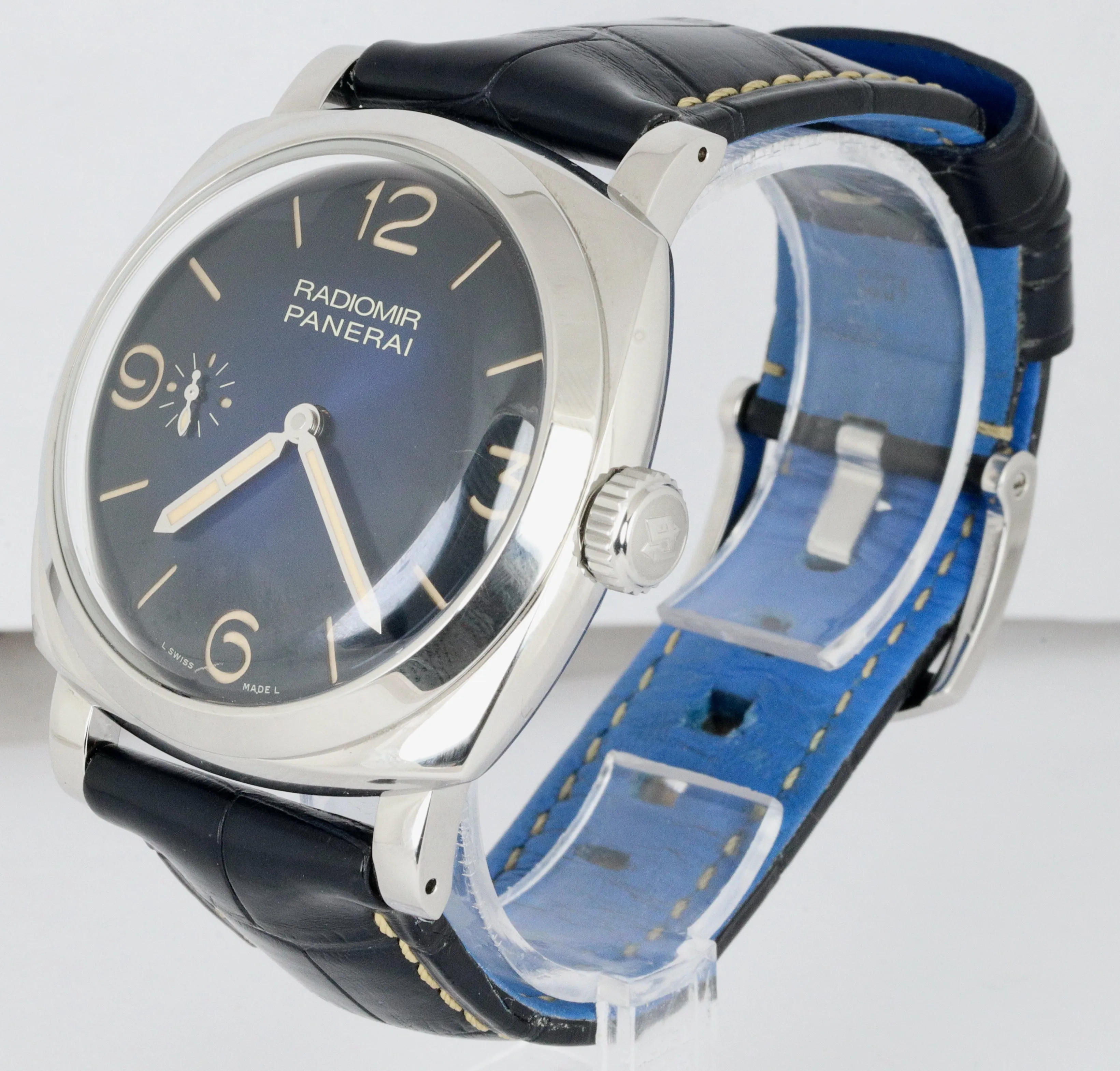 MINT 2018 Panerai Radiomir Blue Stainless Steel 47mm PAM00932 Manual Watch