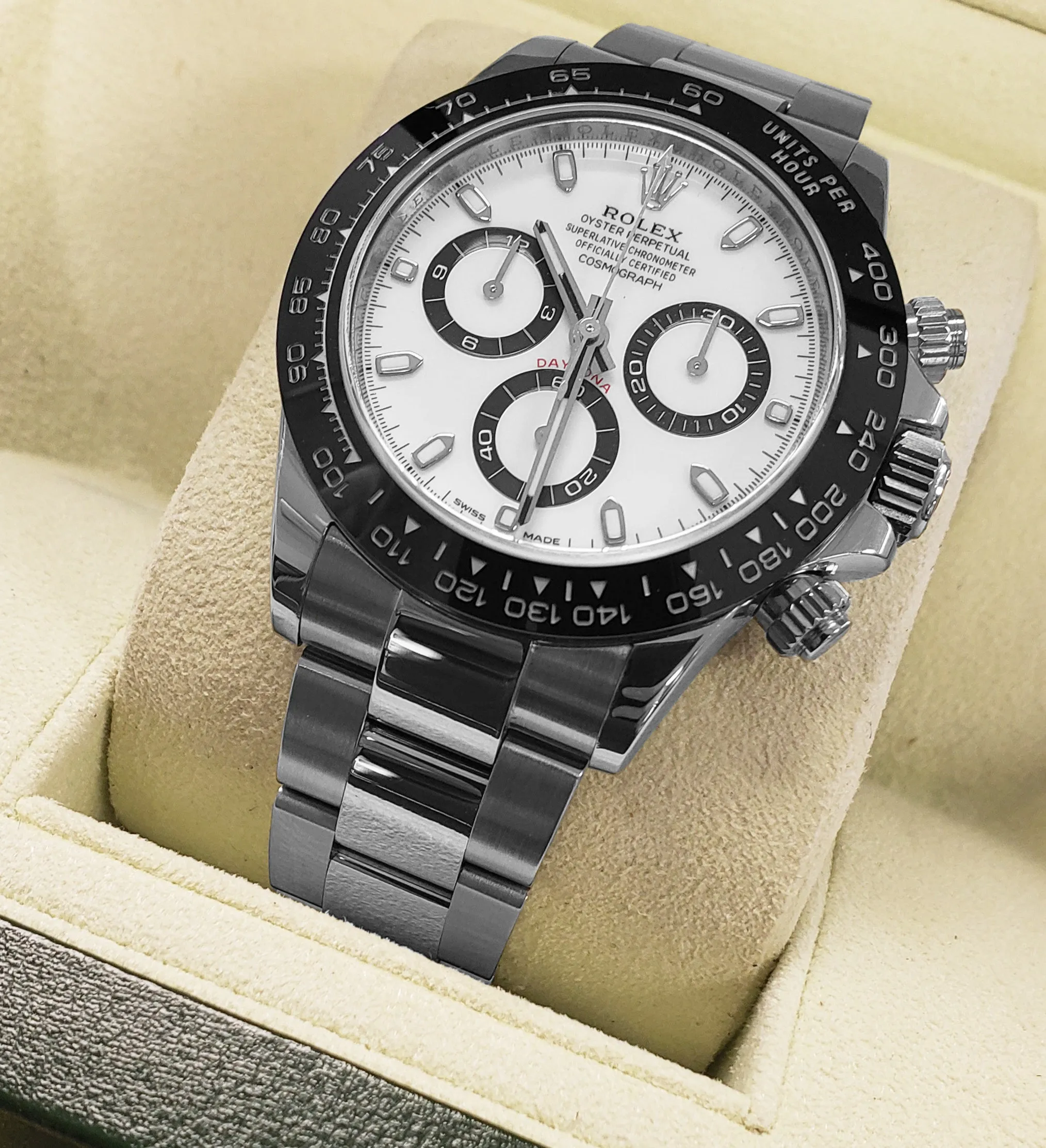 MINT 2019 Rolex Daytona Cosmograph 40mm Steel White Chronograph Watch 116500 LN
