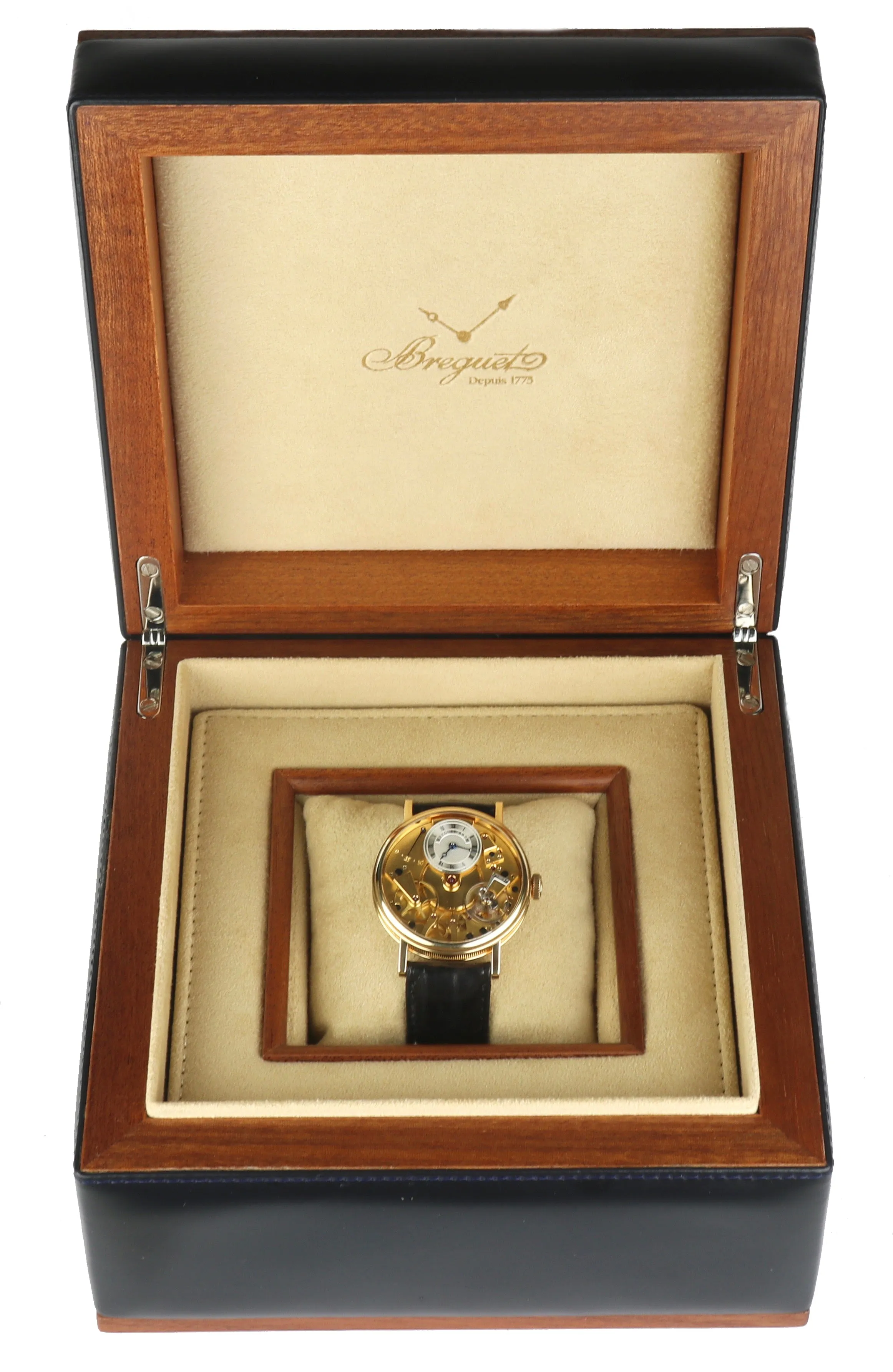 MINT Breguet La Tradition 7027 18K Yellow Gold 37mm Mechanical Power Reserve
