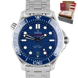 MINT Omega Seamaster Diver 300M 42mm Blue Wave 210.30.42.20.03.001 B P Watch