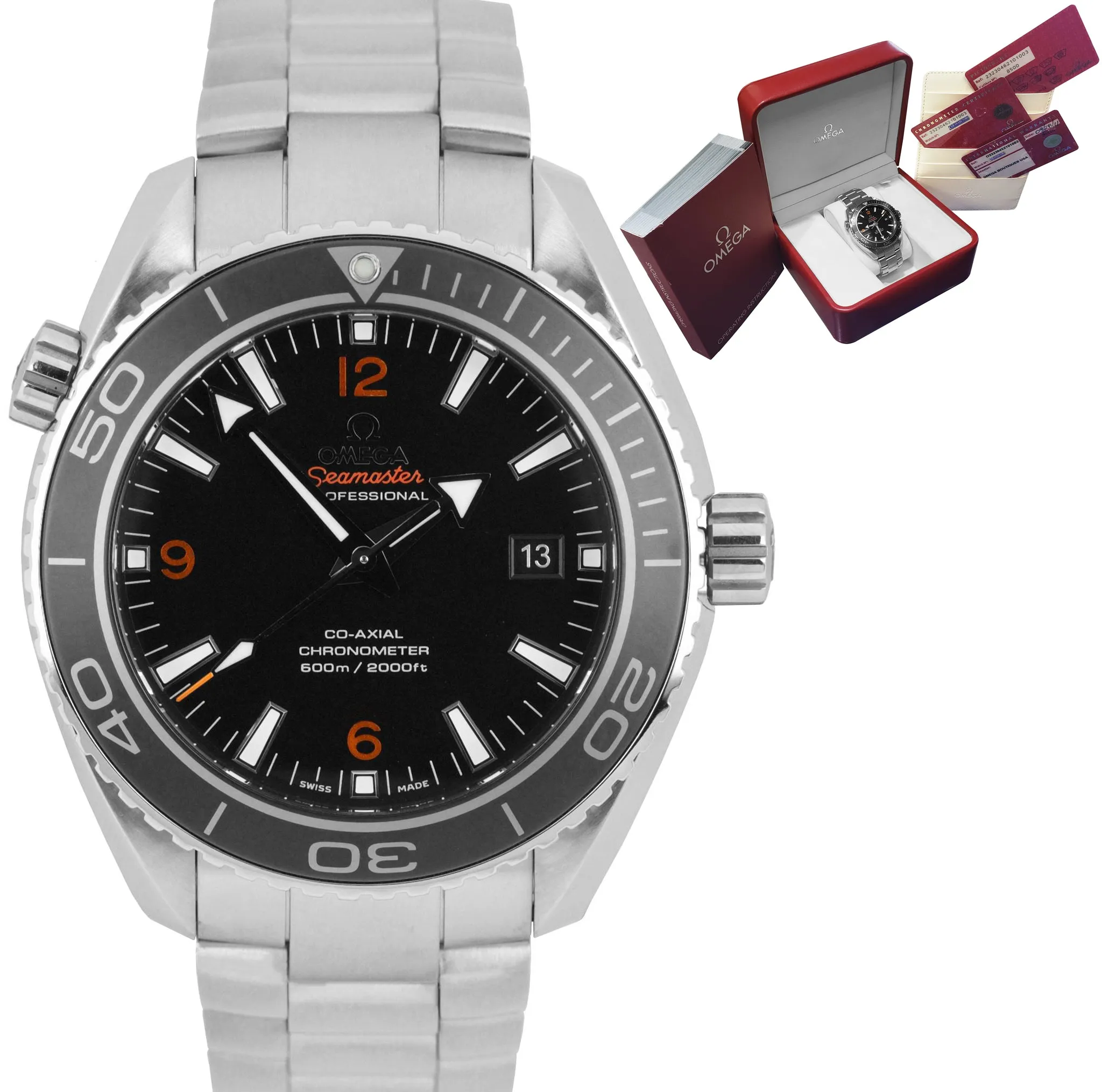 MINT Omega Seamaster Planet Ocean Black 45.5mm Co-Axial 600M 232.30.46.21.01.003