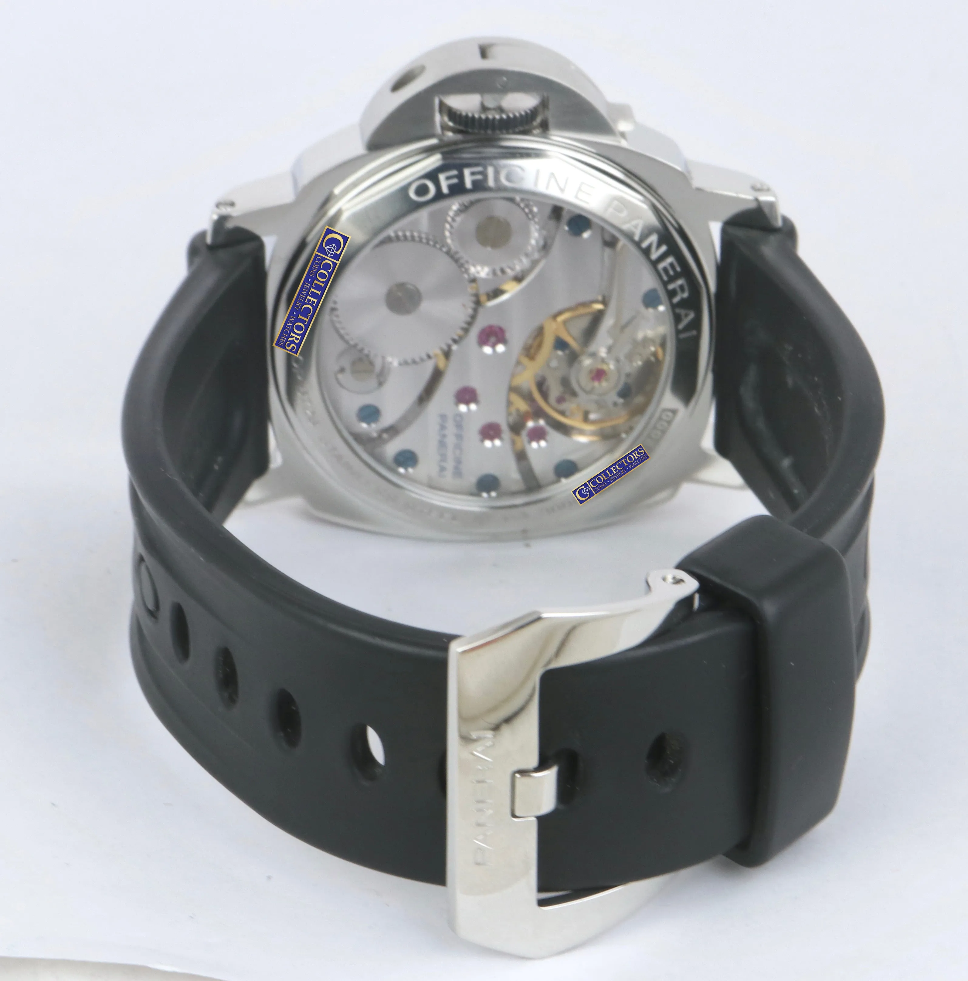 MINT Panerai Luminor Base PAM 112 Stainless Black Manual 44mm Watch PAM00112