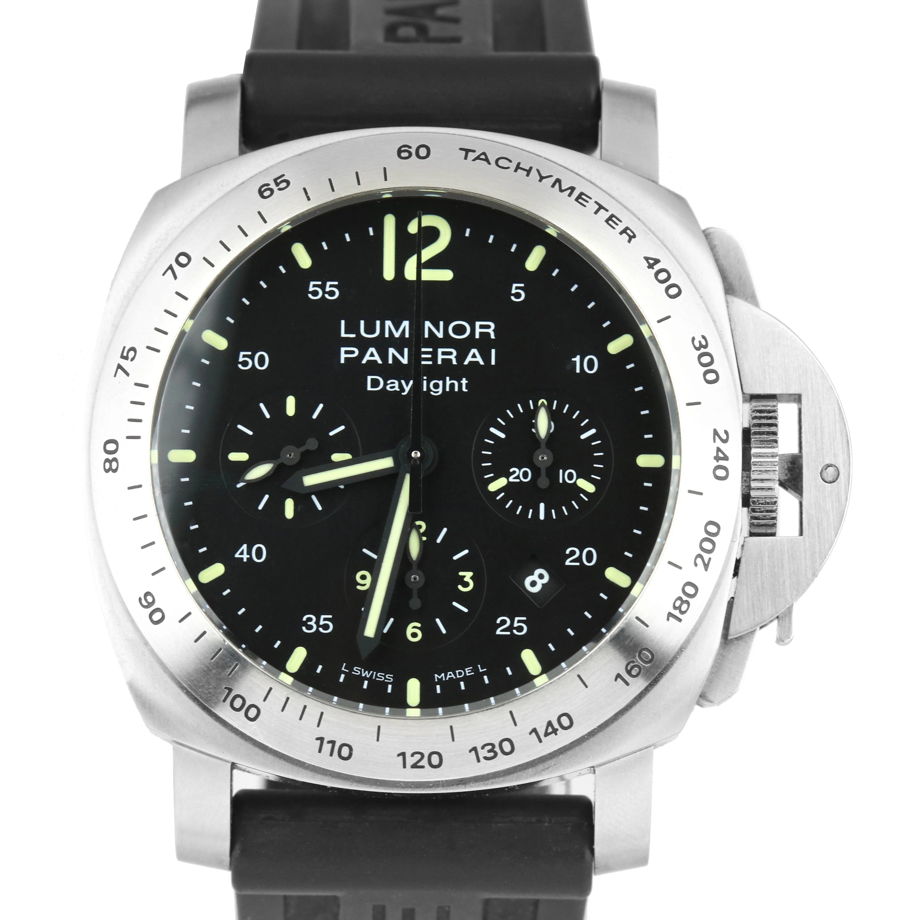 MINT Panerai PAM 250 Luminor Daylight Chronograph Automatic 44mm Watch PAM00250