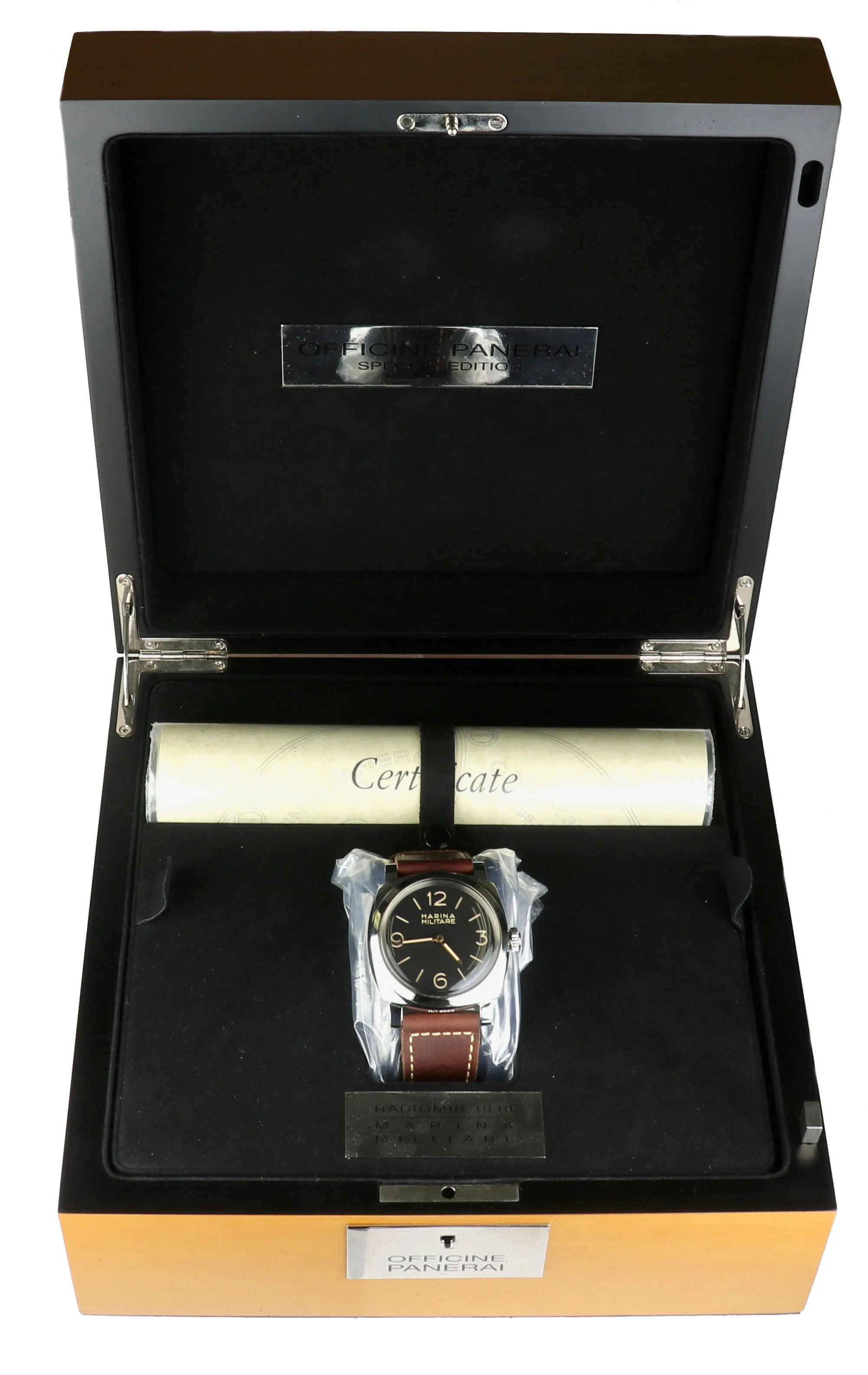 MINT Panerai Radiomir 1940 Marina Militare PAM00587 Stainless Black PAM 587 47mm