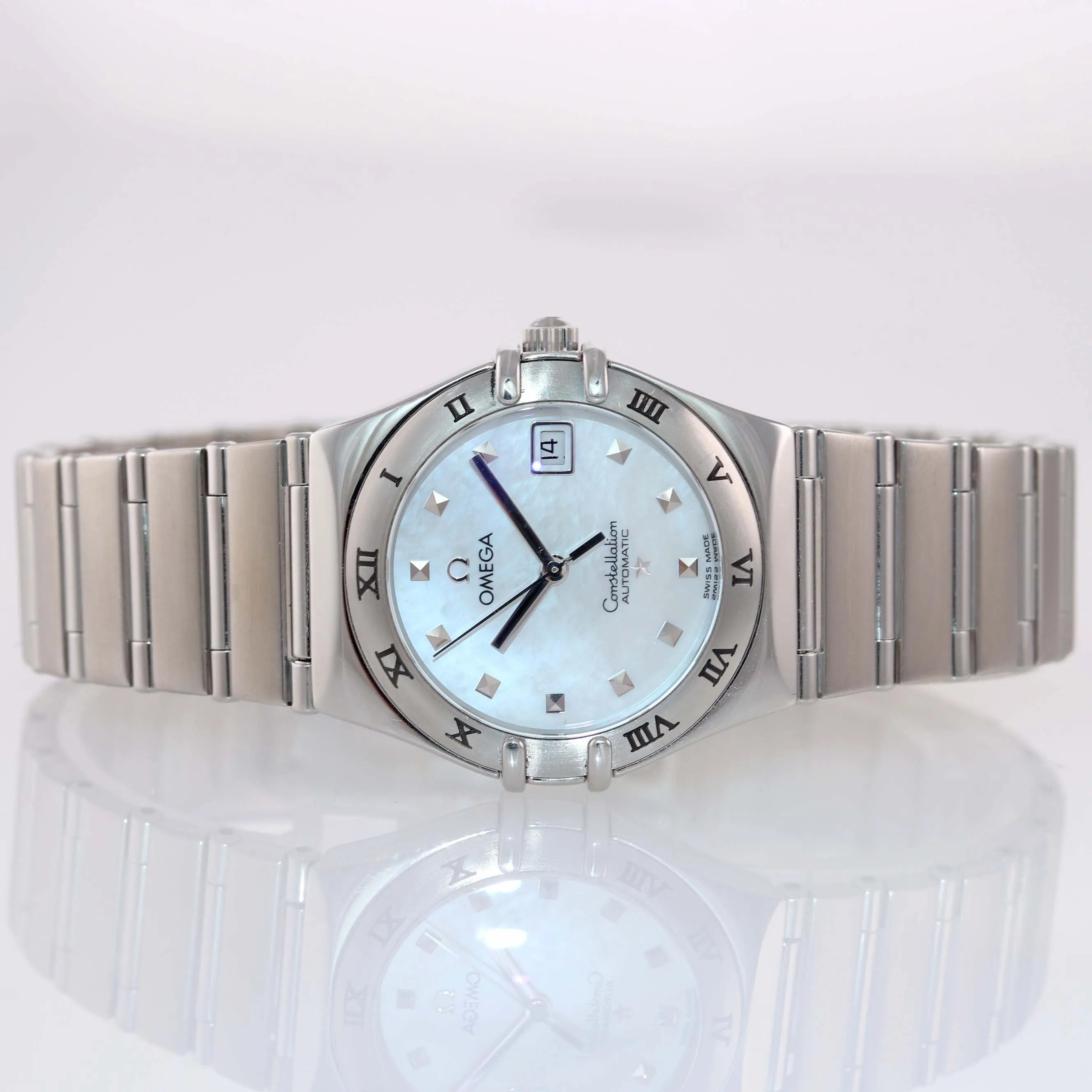 MINT PAPERS Ladies Omega Constellation Steel 1591.71 27mm MOP Automatic Watch