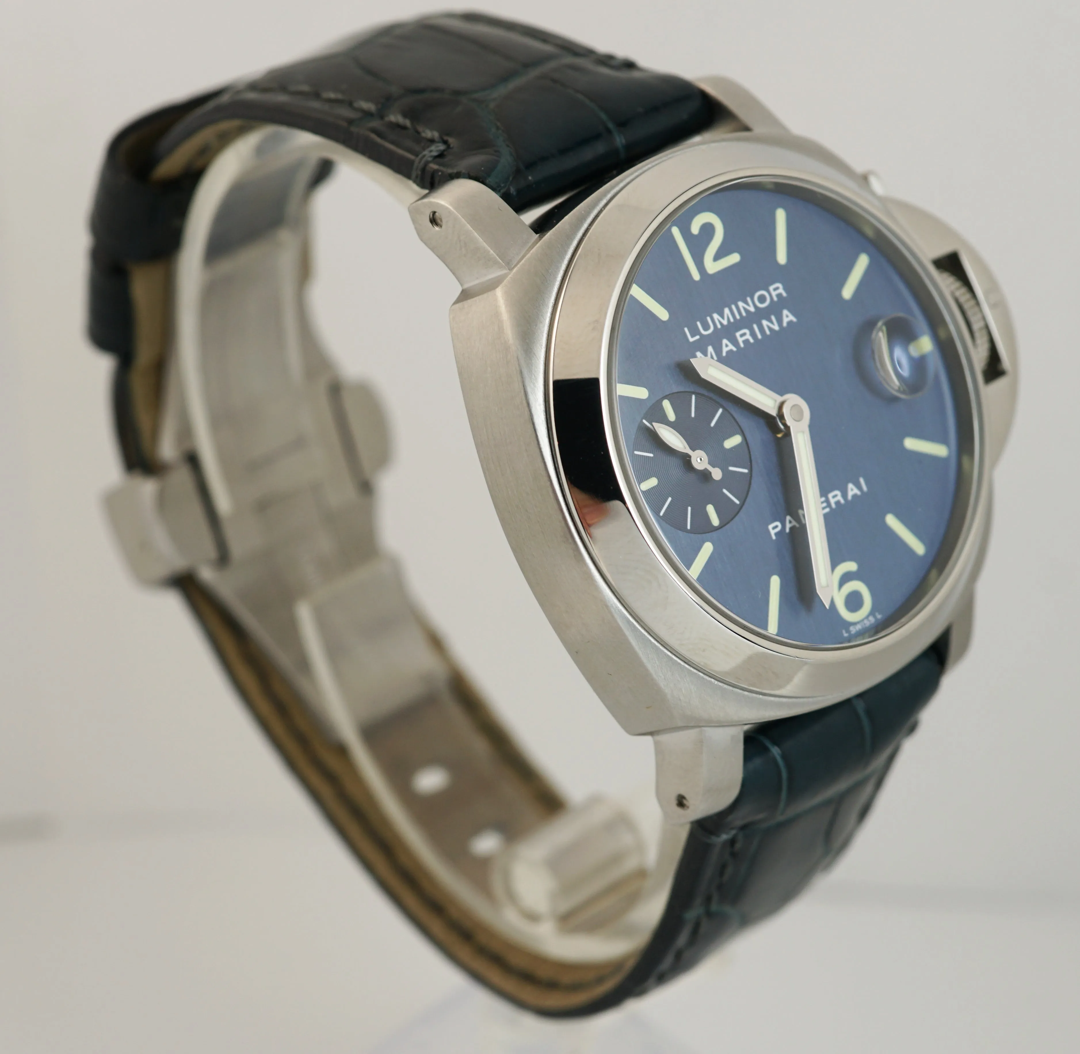 MINT PAPERS Panerai PAM 119 Luminor Marina Blue Automatic 40mm Watch PAM00119
