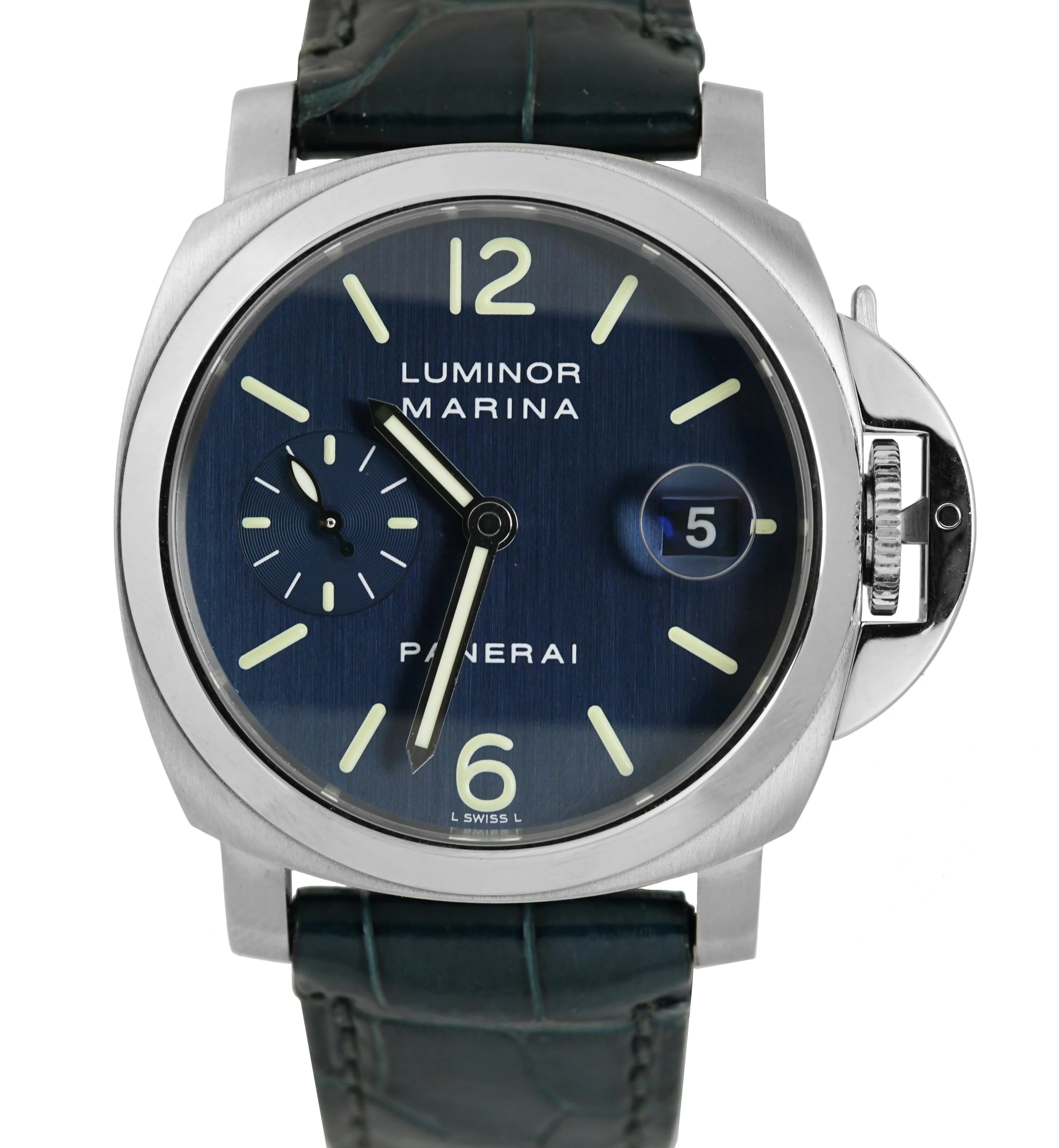 MINT PAPERS Panerai PAM 119 Luminor Marina Blue Automatic 40mm Watch PAM00119