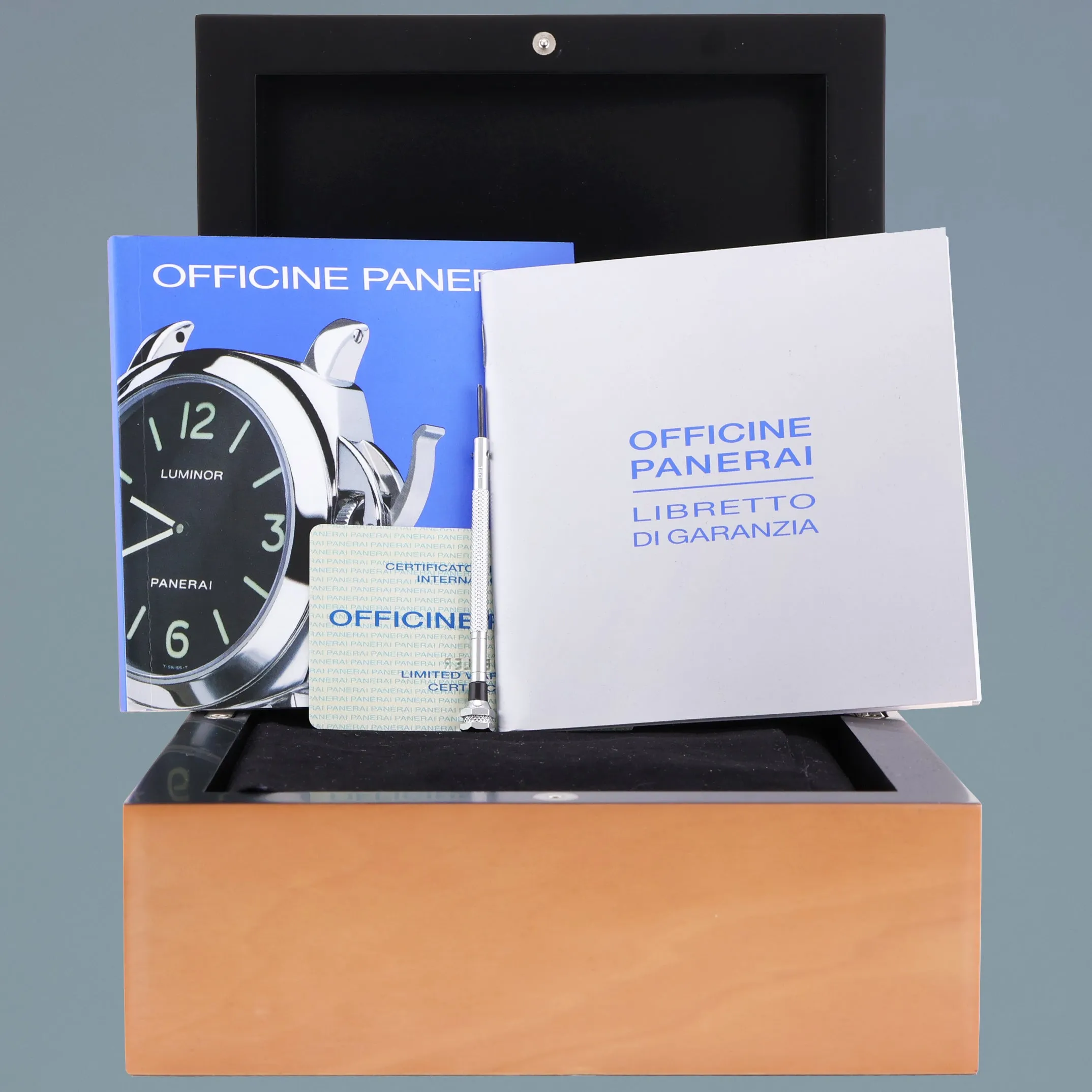 MINT PAPERS Panerai PAM00114 Luminor 44mm White Steel Watch Box
