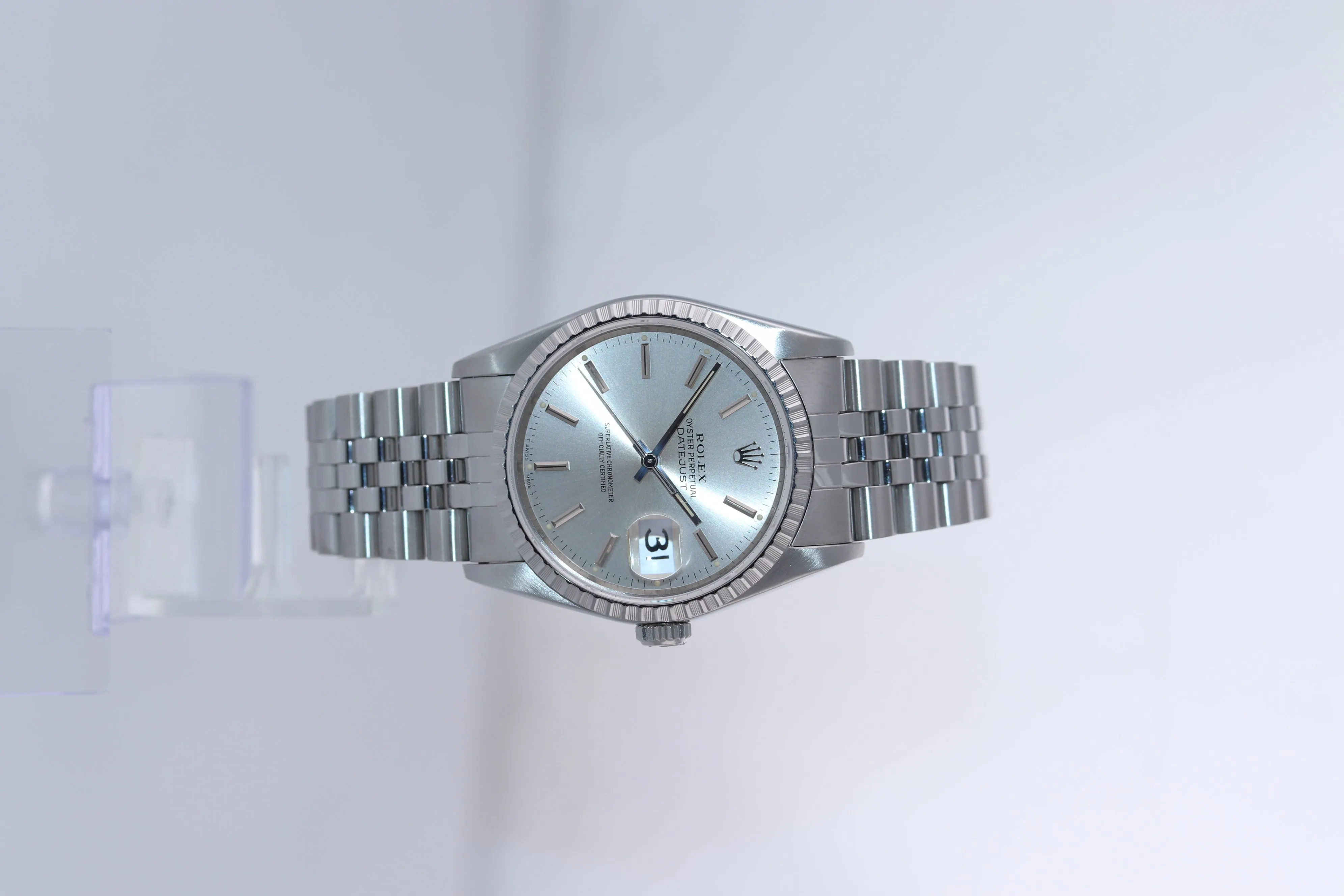 MINT PAPERS Rolex DateJust 36mm 16220 Steel Silver Stick Jubilee 36mm Watch Box