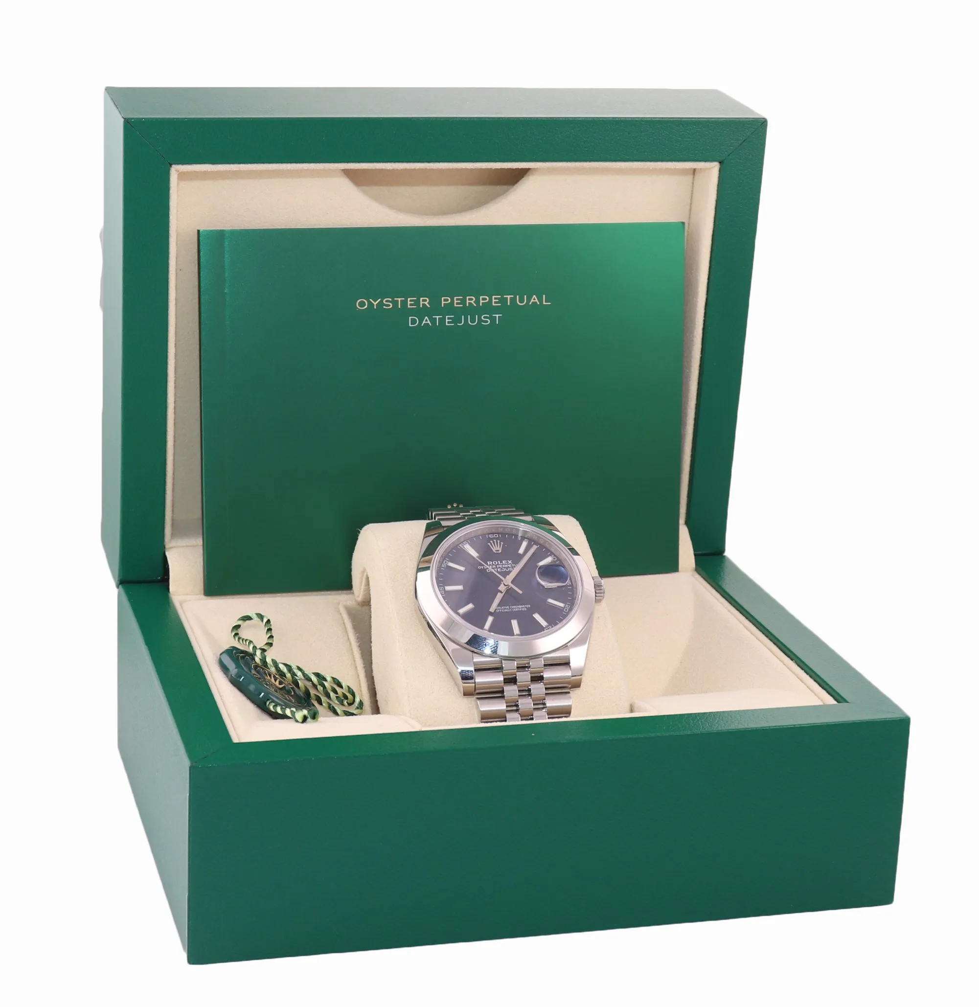MINT PAPERS Rolex DateJust 41 Steel 126300 Blue Dial Jubilee 41mm Watch Box