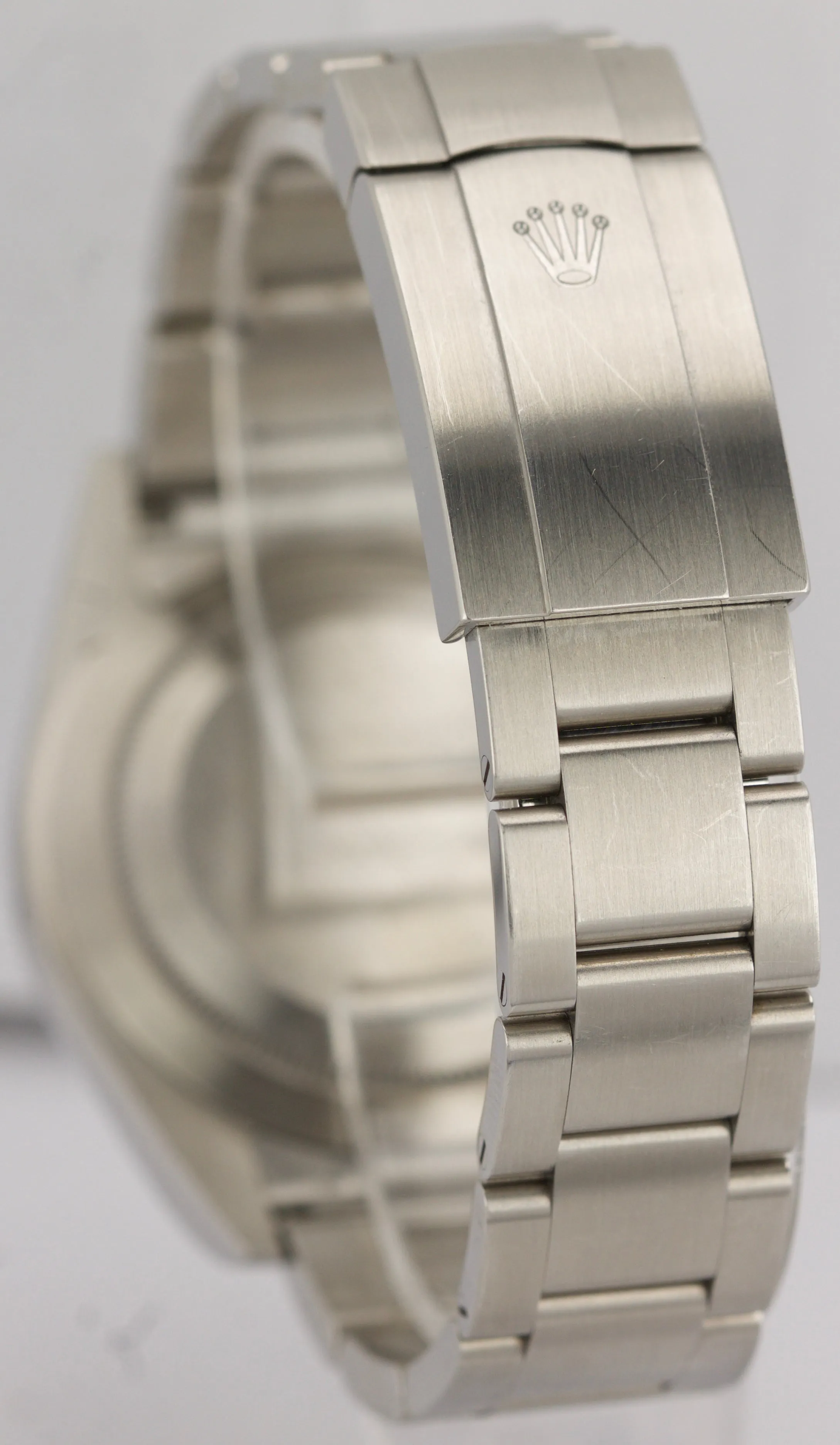 MINT Rolex Oyster Perpetual 39mm Dark Rhodium Stainless Steel 114300 Watch