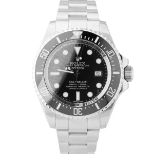 MINT Rolex Sea-Dweller Deepsea 116660 Stainless Steel 44mm Black Dive Watch