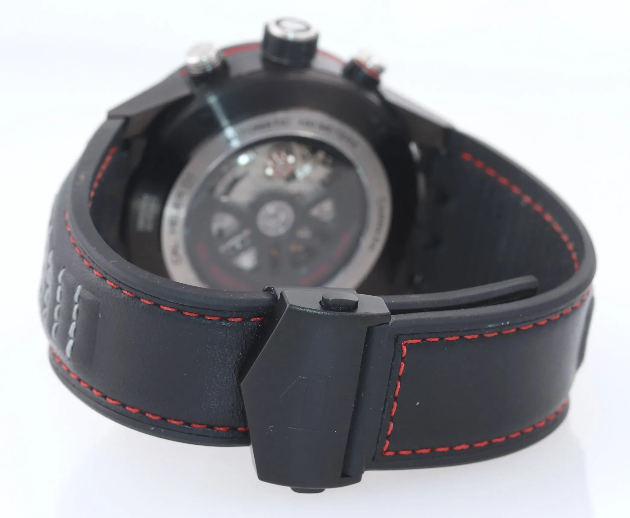 MINT TAG Heuer Chronograph Carrera 01 Calibre CAR2A1H Black PVD 45mm Date Watch