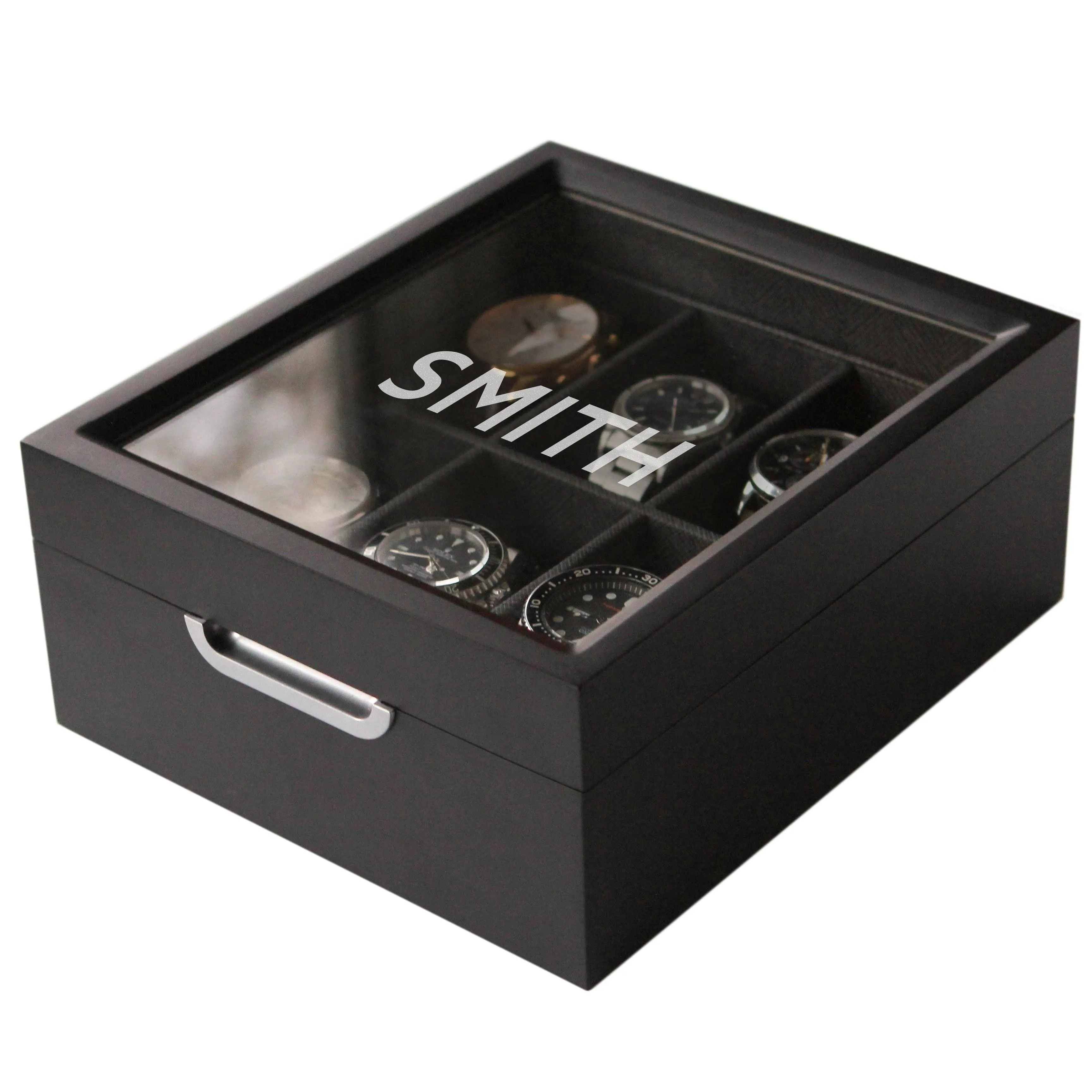 Modern 6 Slot Watch Box