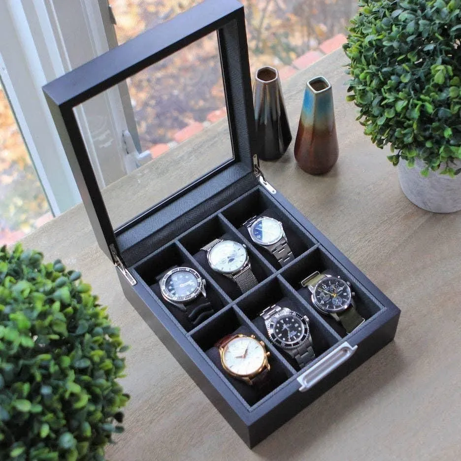 Modern 6 Slot Watch Box