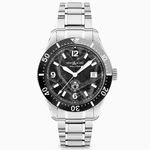 MONTBLANC WATCH 1858 ICE SEA Automatic Date 41mm Black Automatic Steel 129371