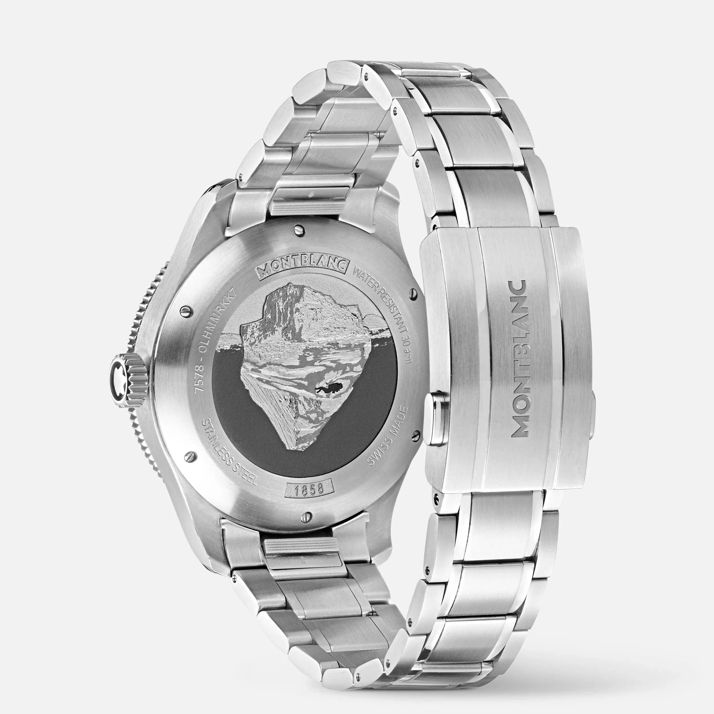 MONTBLANC WATCH 1858 ICE SEA Automatic Date 41mm Black Automatic Steel 129371