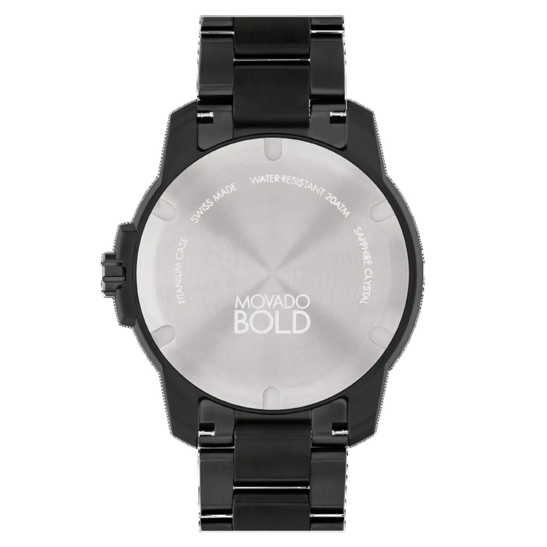 Movado Bold Titanium Quartz Men's Watch 3601128