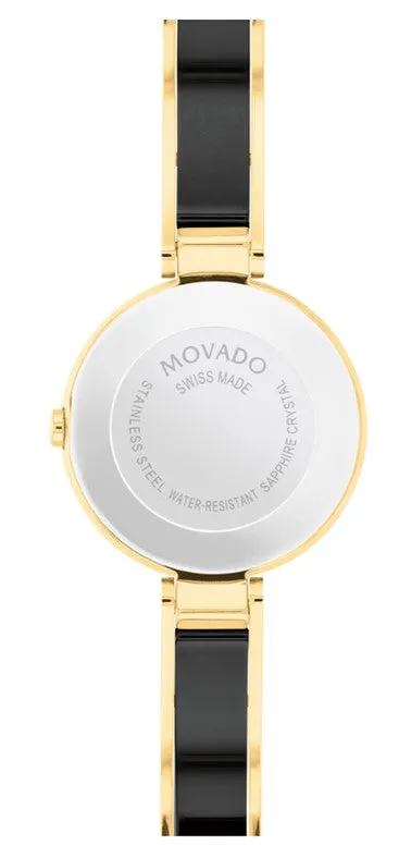 Movado Moda Black/Yellow Museum Dial Women's Watch 0607714