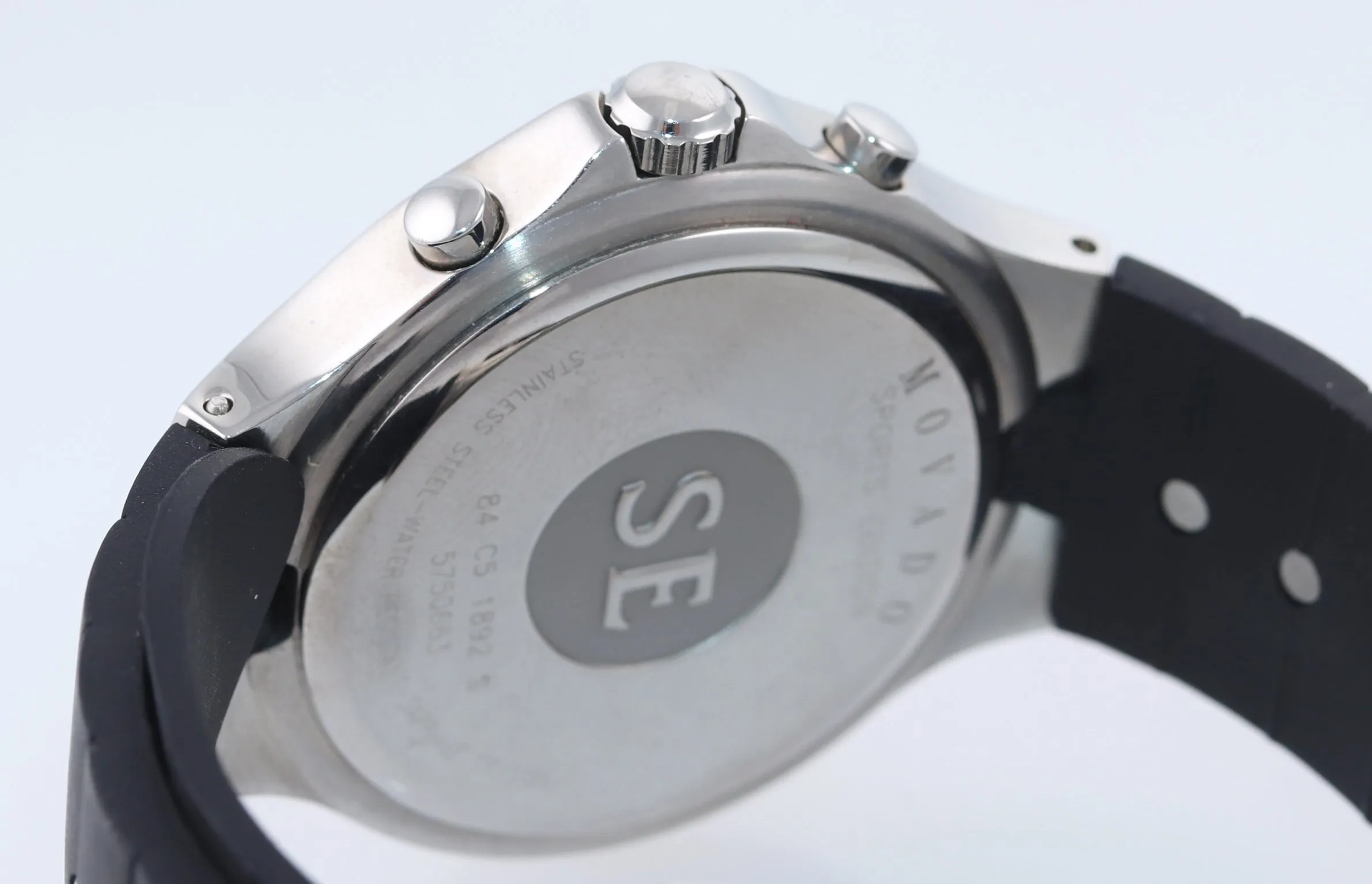 Movado SE 84 C5 1892 S MOP Diamond Steel Quartz Chronograph 39mm Date Watch