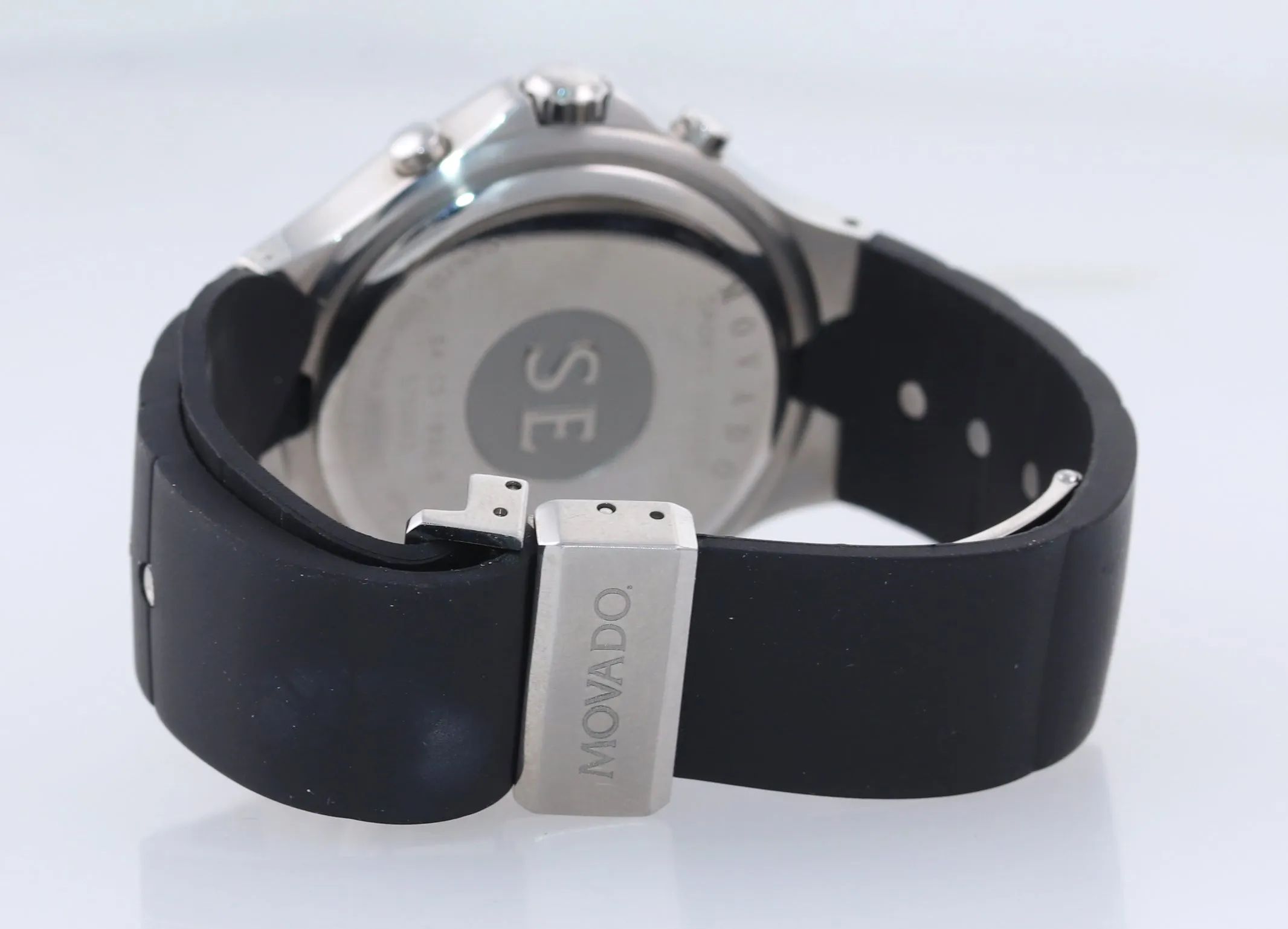 Movado SE 84 C5 1892 S MOP Diamond Steel Quartz Chronograph 39mm Date Watch