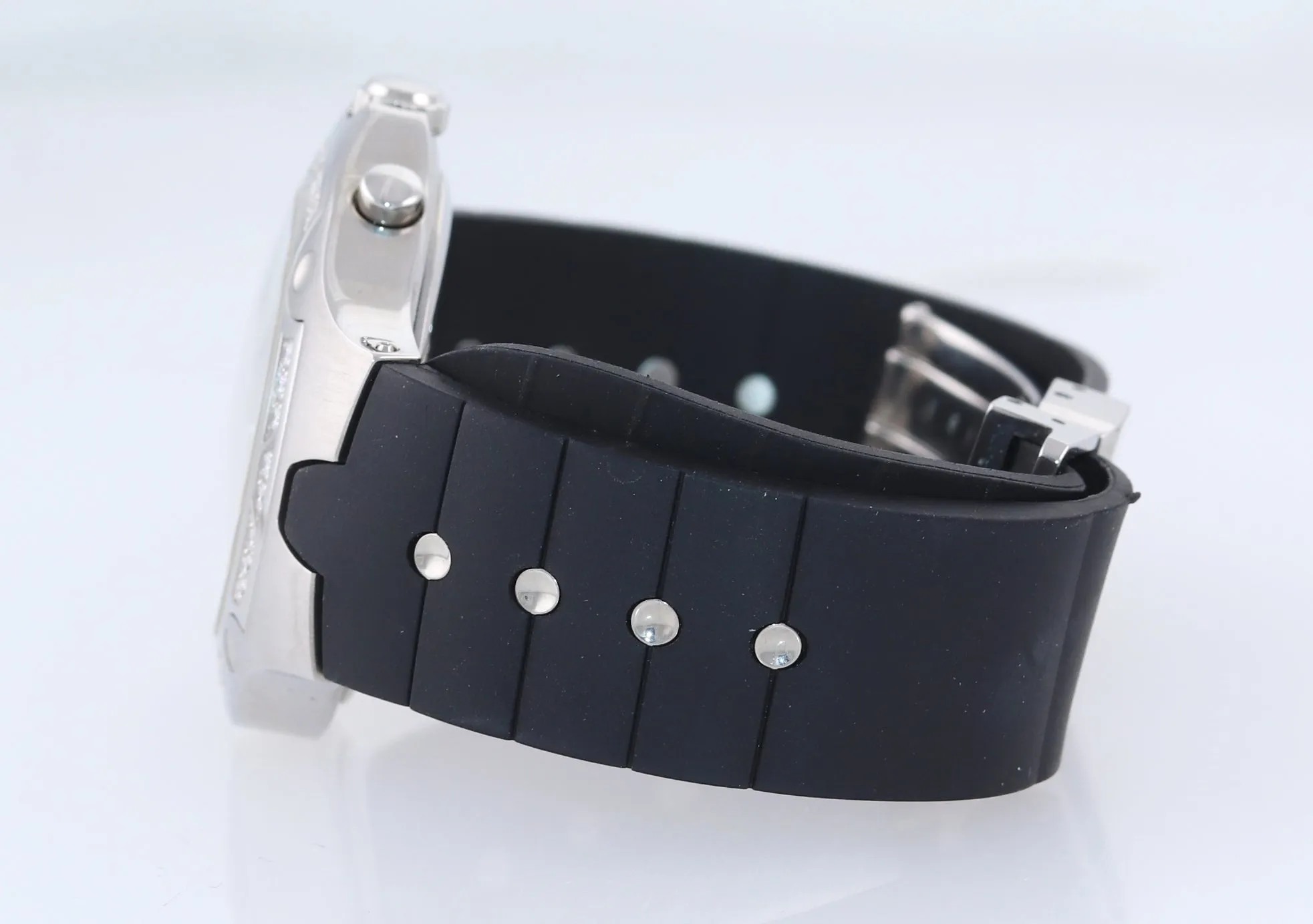 Movado SE 84 C5 1892 S MOP Diamond Steel Quartz Chronograph 39mm Date Watch