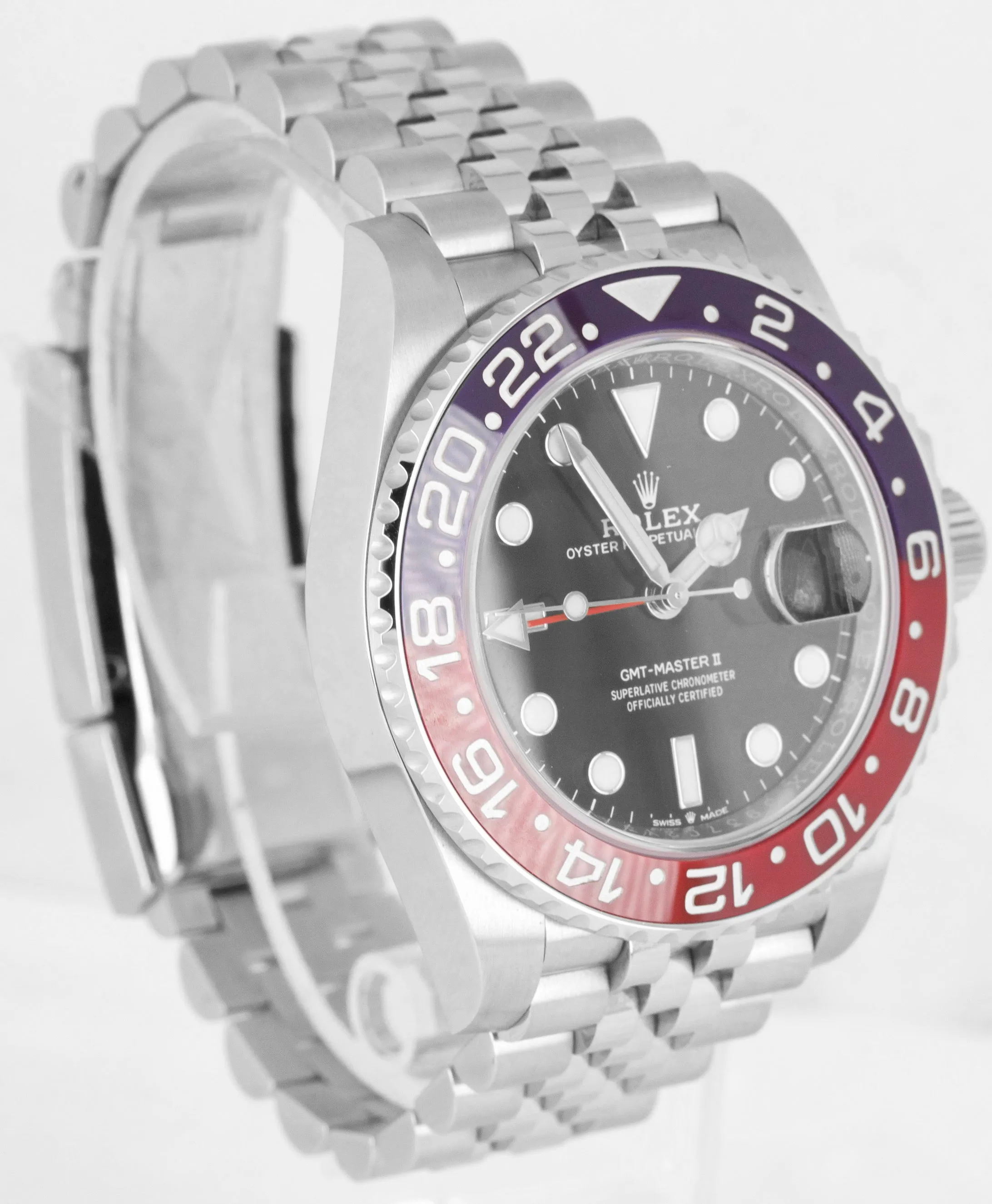 NEW 2020 Rolex GMT Master II PEPSI Red Blue Ceramic Steel 126710 BLRO Watch B P