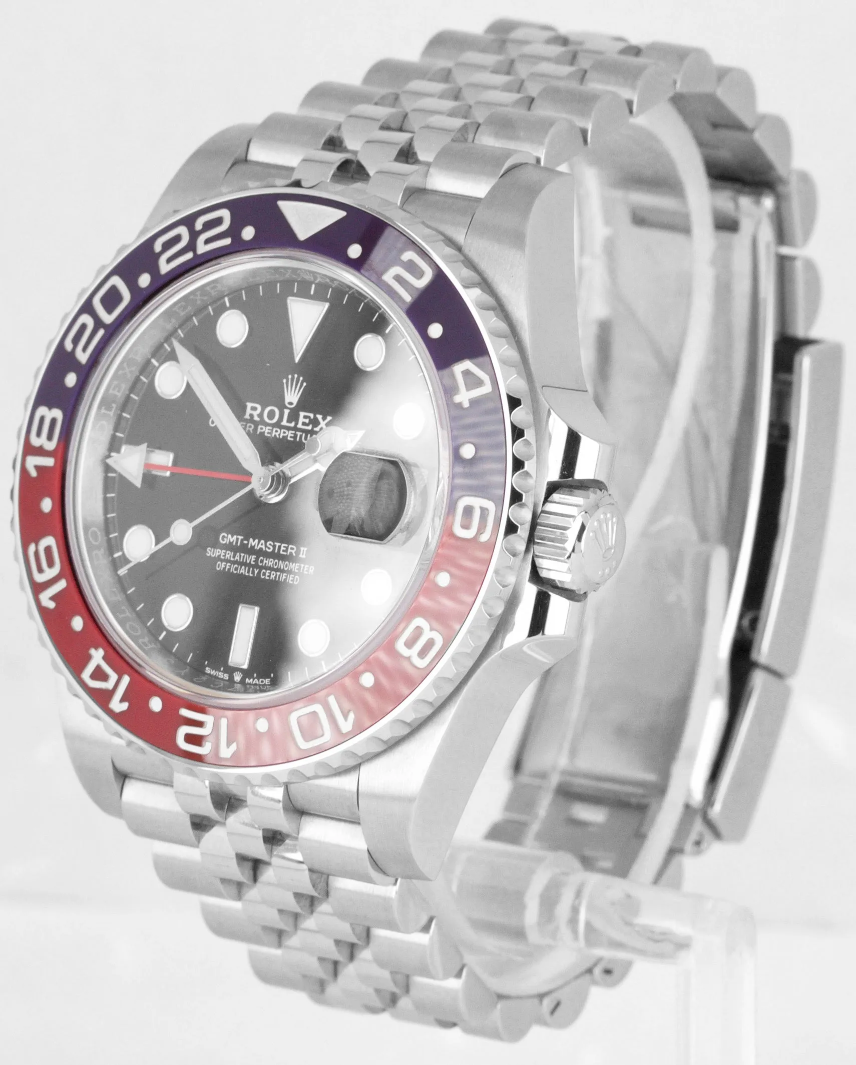 NEW 2020 Rolex GMT Master II PEPSI Red Blue Ceramic Steel 126710 BLRO Watch B P