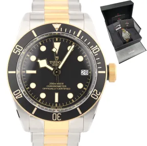 NEW 2021 Tudor Black Bay Heritage Two-Tone Stainless Black 41mm Watch 79733