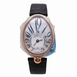 NEW! Breguet Ladies Reine De Naples Rose Gold 33mm White MOP Roman Dial Watch Ref# 8928BB51944DD0D3L