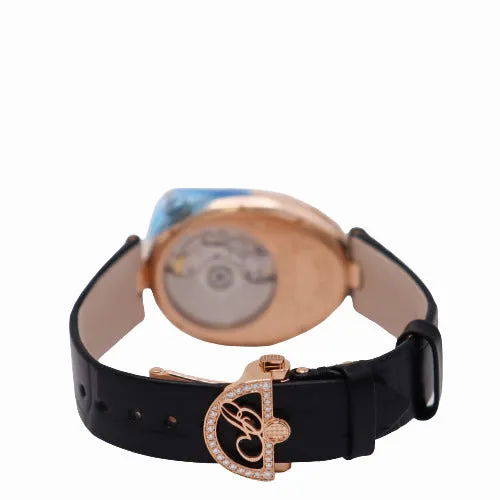 NEW! Breguet Ladies Reine De Naples Rose Gold 33mm White MOP Roman Dial Watch Ref# 8928BB51944DD0D3L