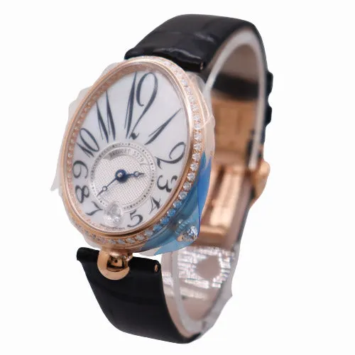 NEW! Breguet Ladies Reine De Naples Rose Gold 33mm White MOP Roman Dial Watch Ref# 8928BB51944DD0D3L