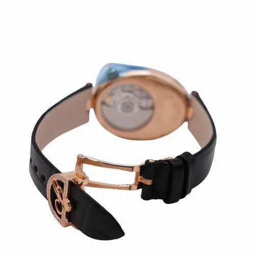 NEW! Breguet Ladies Reine De Naples Rose Gold 33mm White MOP Roman Dial Watch Ref# 8928BB51944DD0D3L