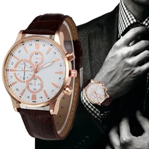 New fashion  Business leather Quartz watches