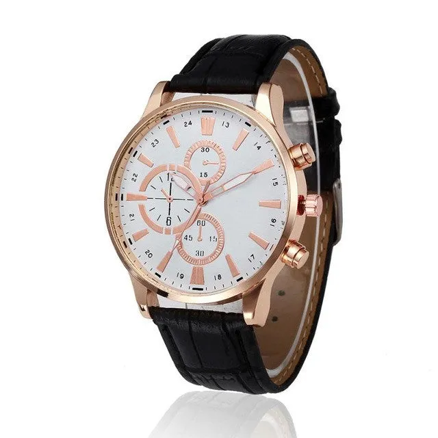 New fashion  Business leather Quartz watches