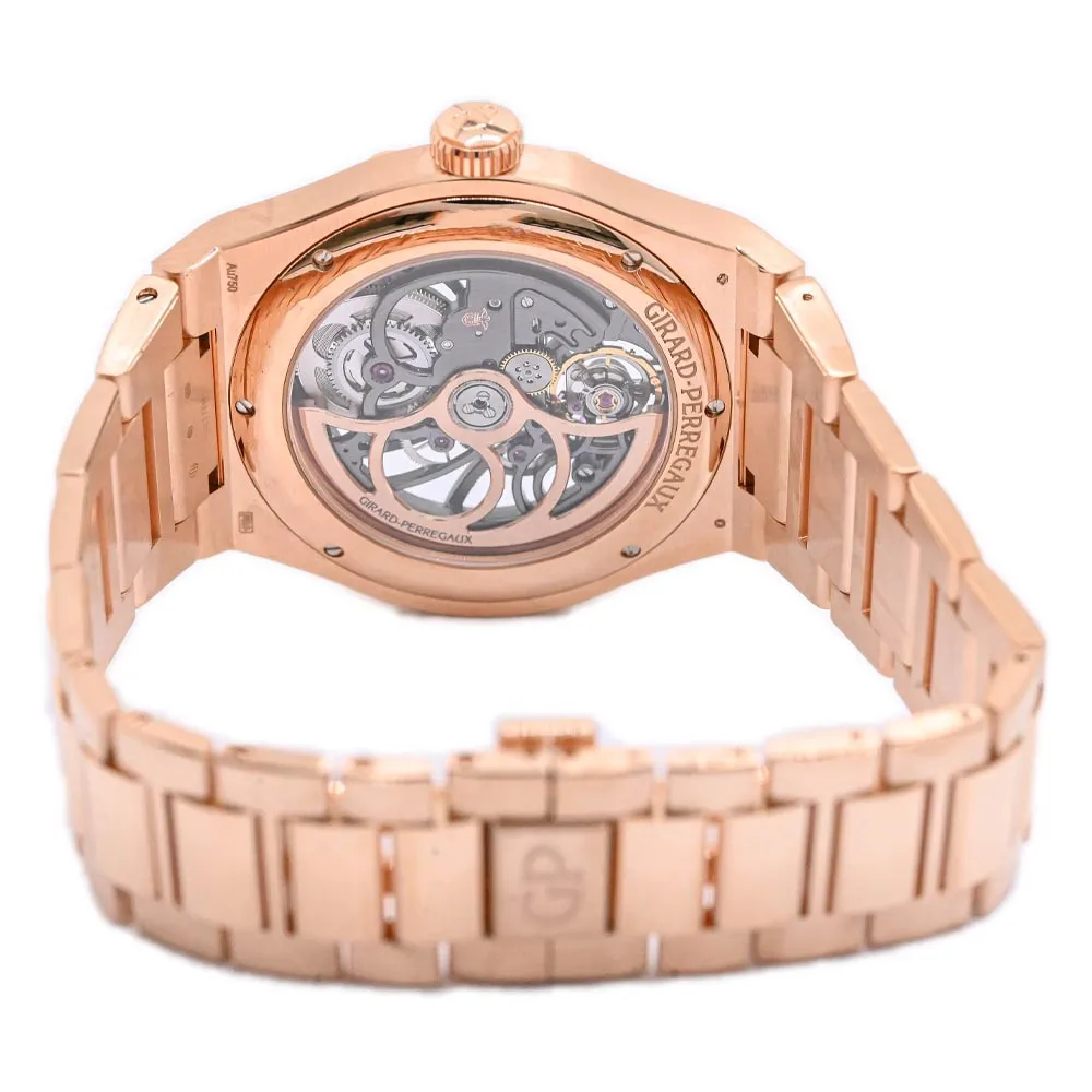 NEW! Girard Perregaux Men's Rose Gold 44mm Skelet Laureato Skeleton Dial Watch Ref# 81015-52-002-52A