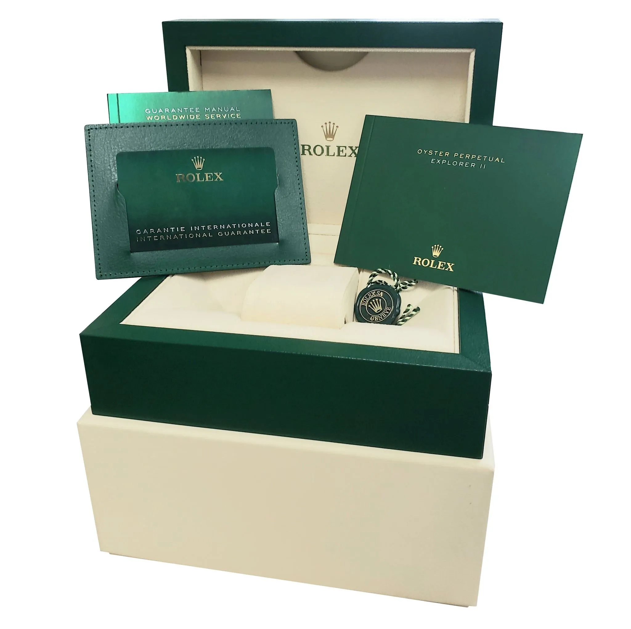 NEW NOV 2022 Rolex Explorer II Black Stainless Steel 42mm Date Watch 226570 CARD