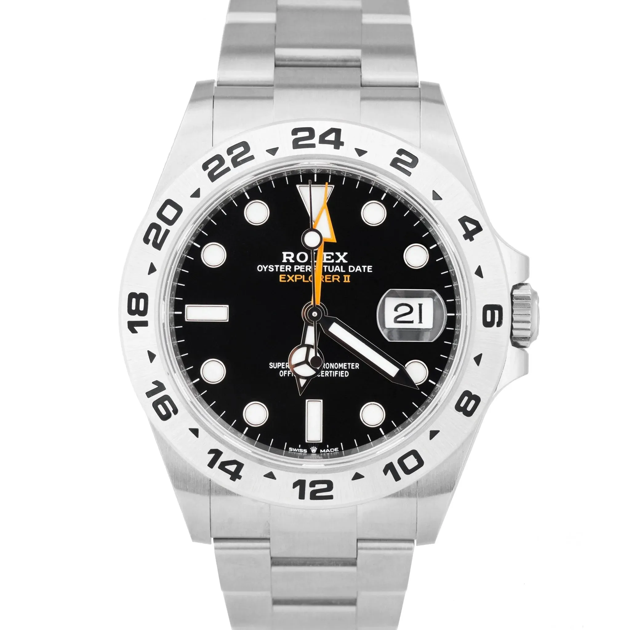 NEW NOV 2022 Rolex Explorer II Black Stainless Steel 42mm Date Watch 226570 CARD