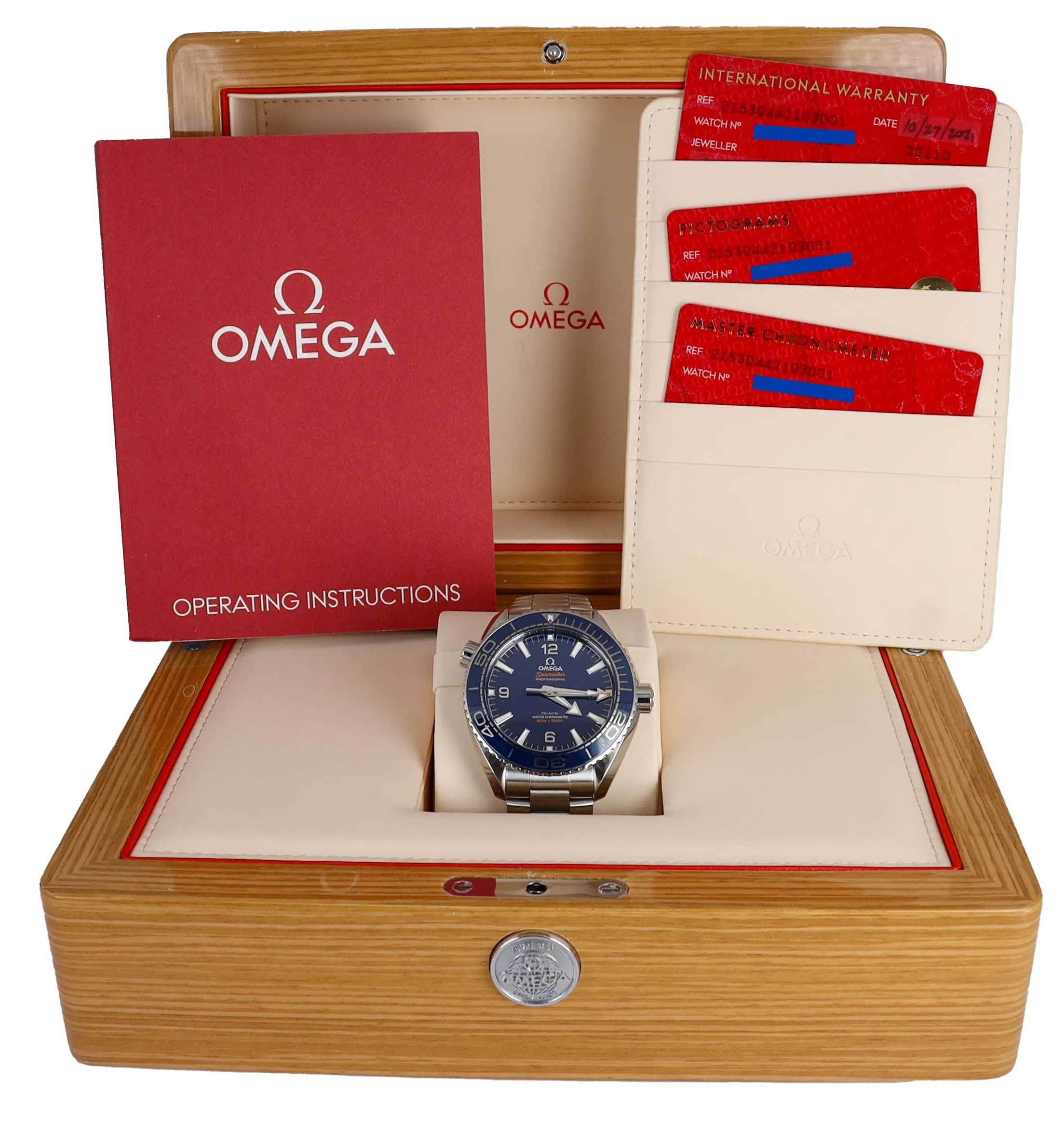 NEW OCT 2021 Omega Seamaster Planet Ocean Steel 43.5mm 215.30.44.21.03.001