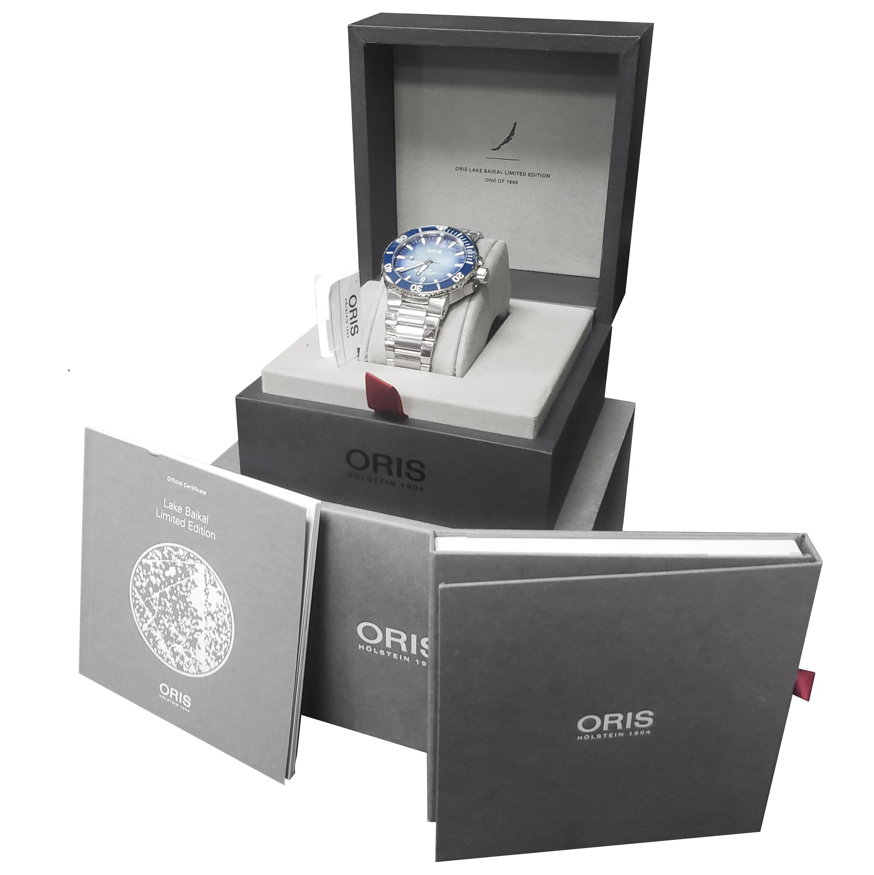 NEW Oris Aquis Date Lake Baikal Limited 43.5mm Stainless Watch 01 733 7730 4175