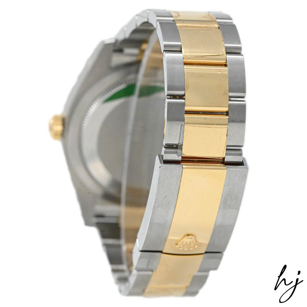 New! Rolex Men's Sky-Dweller 18K Yellow Gold & Steel 42mm White Stick Dial Watch Reference #: 326933
