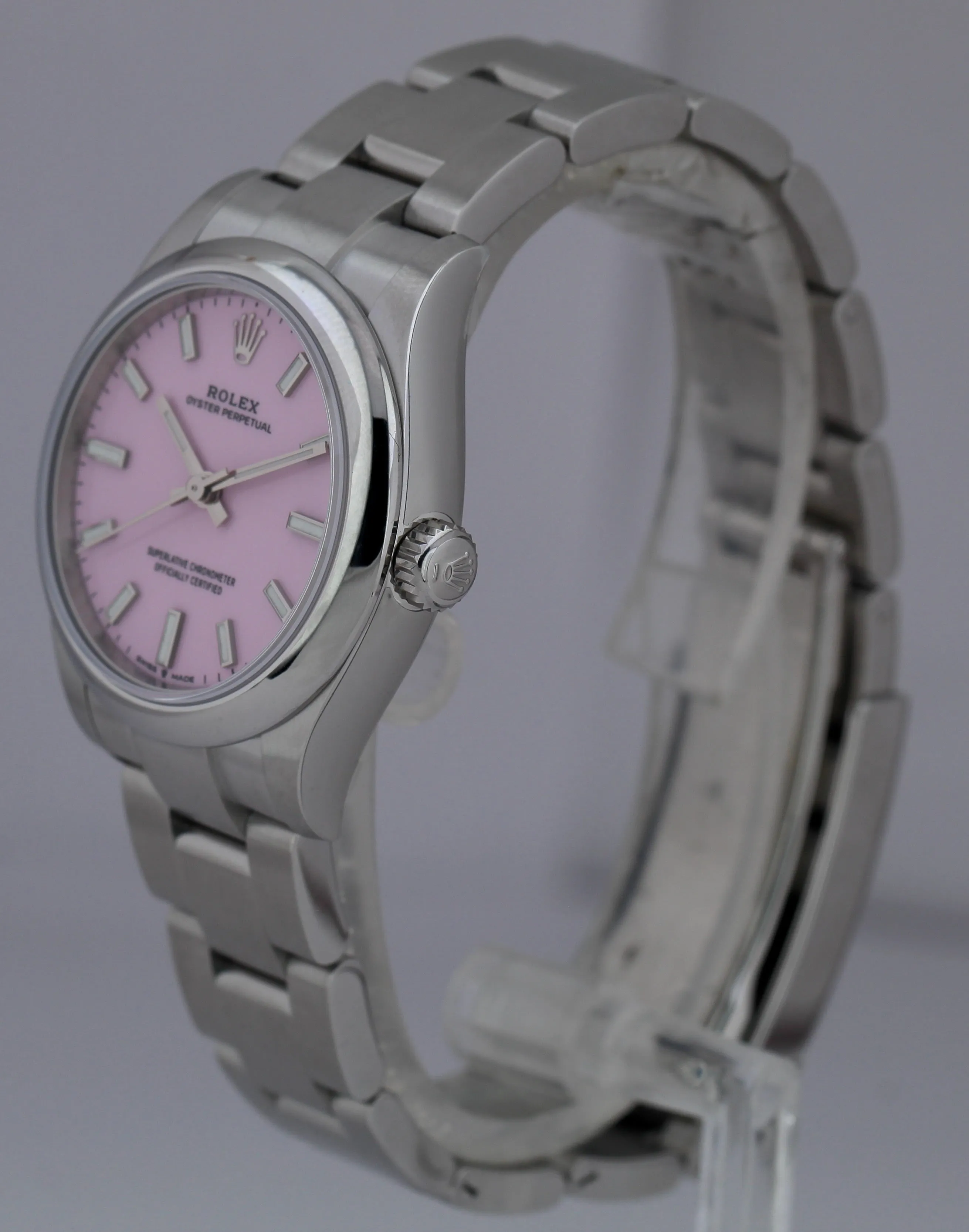 NEW SEALED JULY 2021 Rolex Oyster Perpetual Midsize Candy Pink 31mm Watch 277200